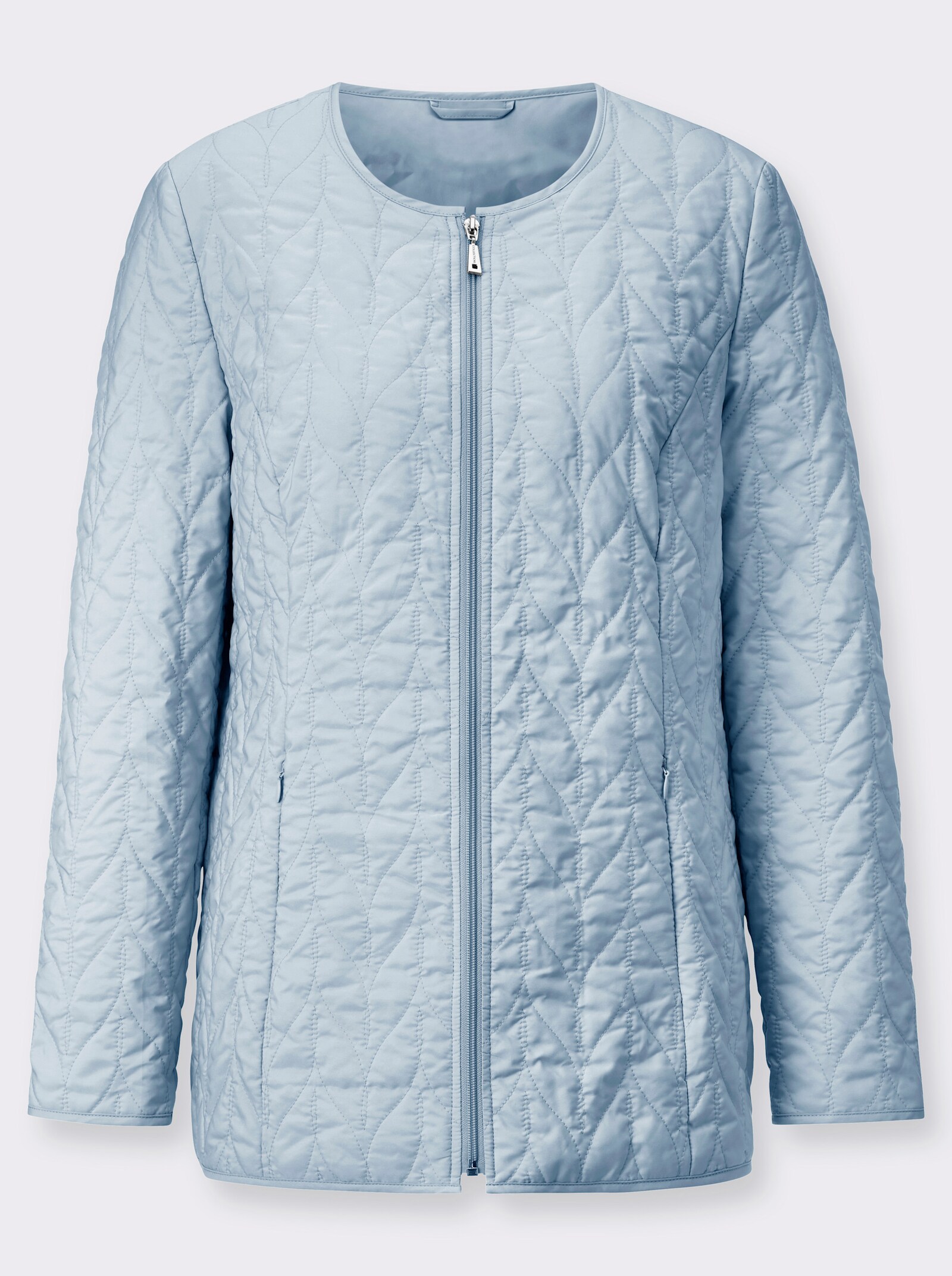 Steppjacke mit Innentasche - hellblau