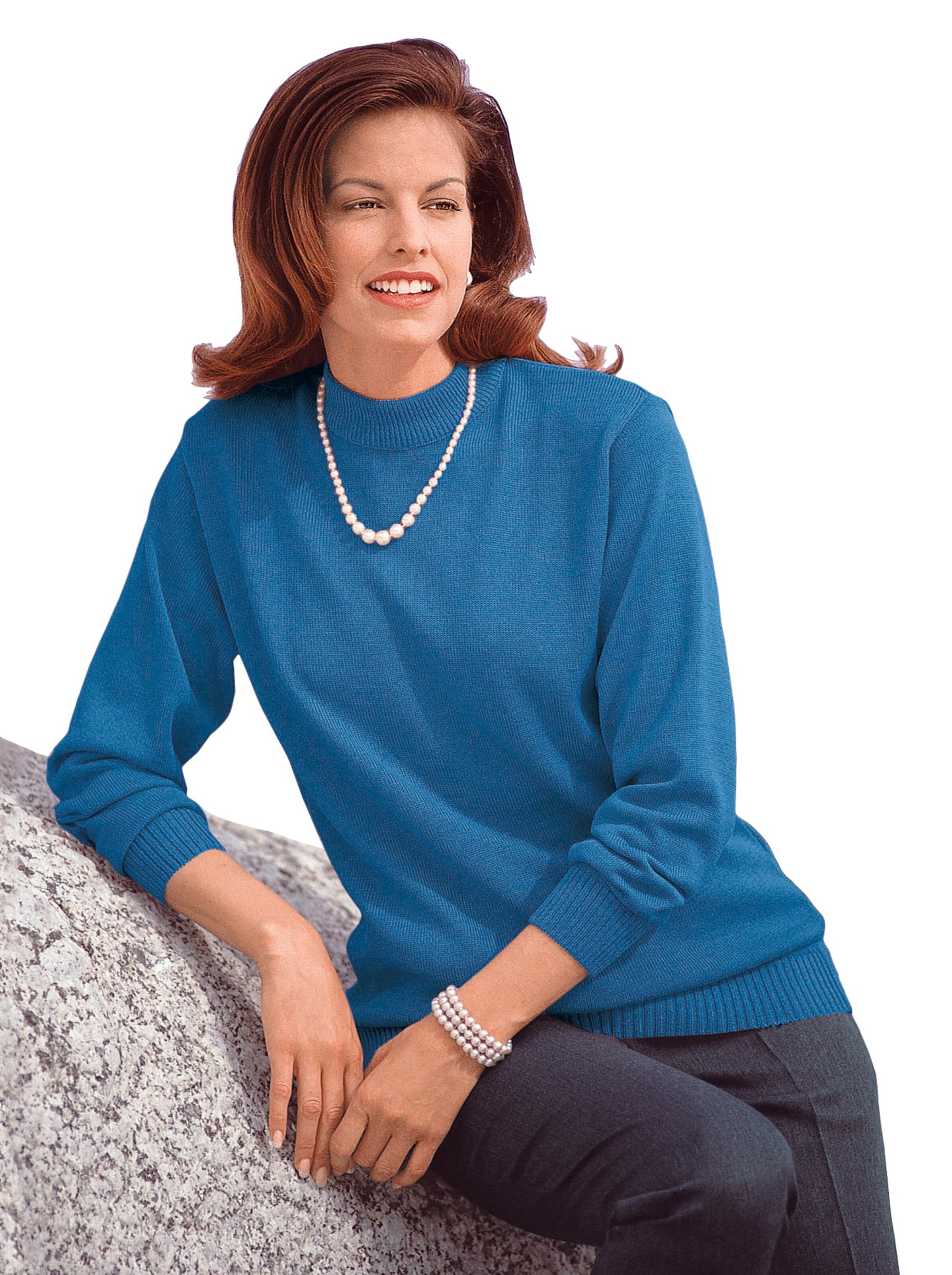 Pullover - kobaltblau