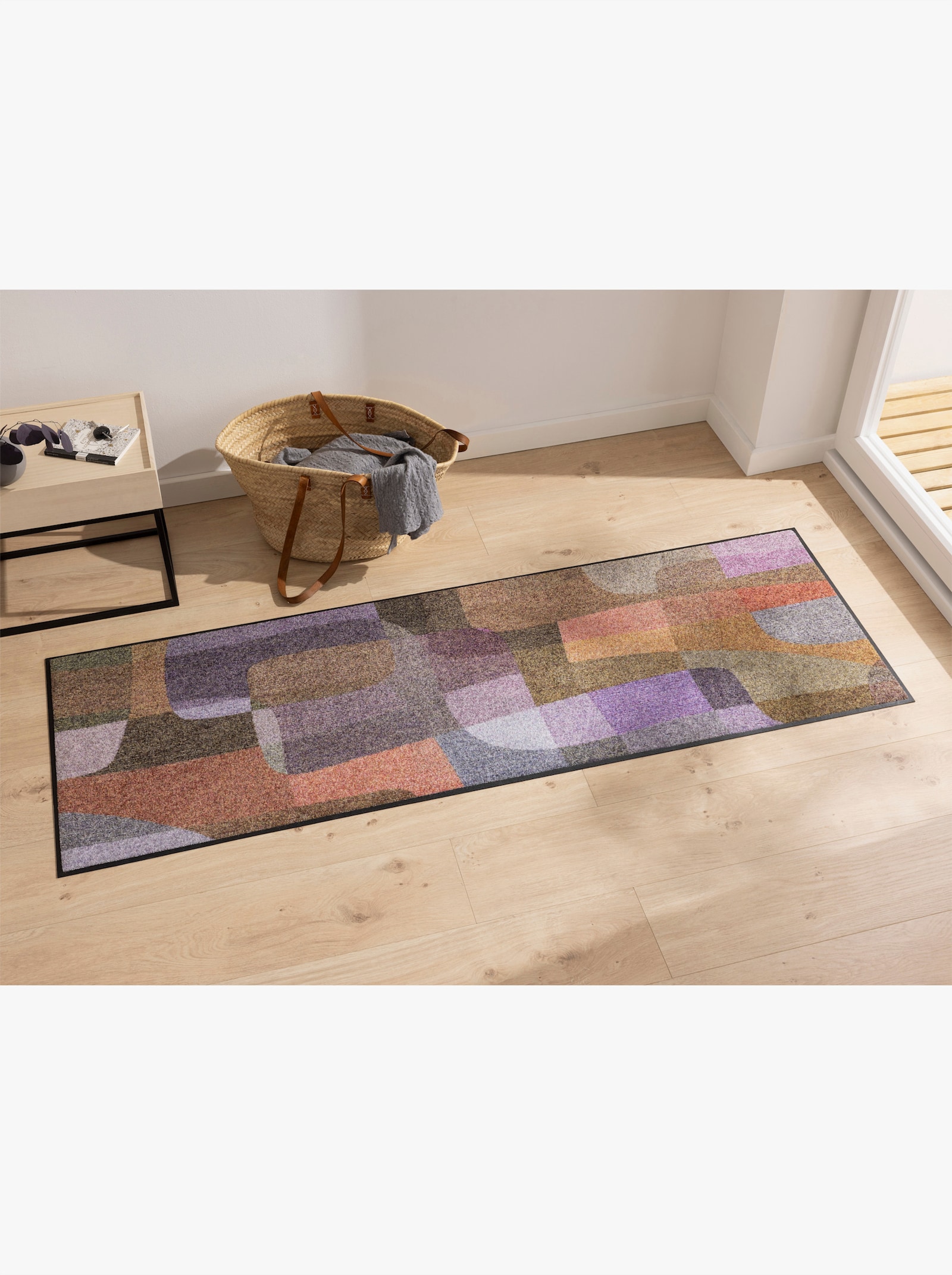 wash+dry by Kleen-Tex Fußmatte - beige-violett-bedruckt