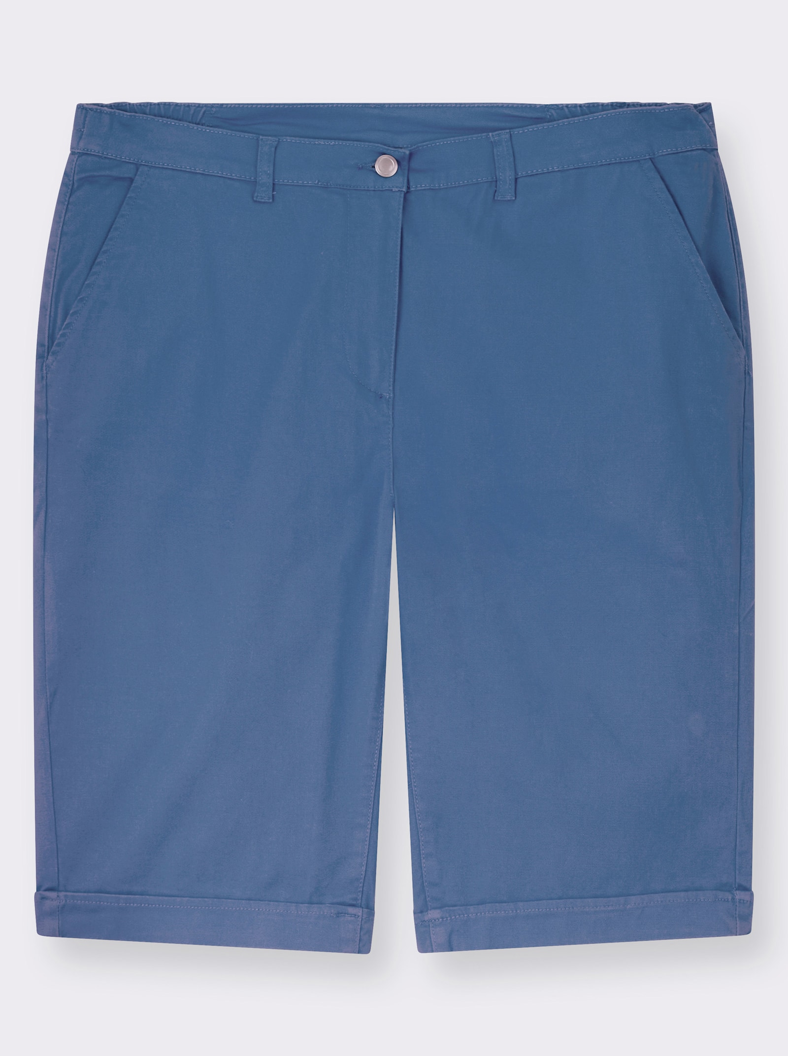 Jeansbermudas mit Dehnbund hinten - blau