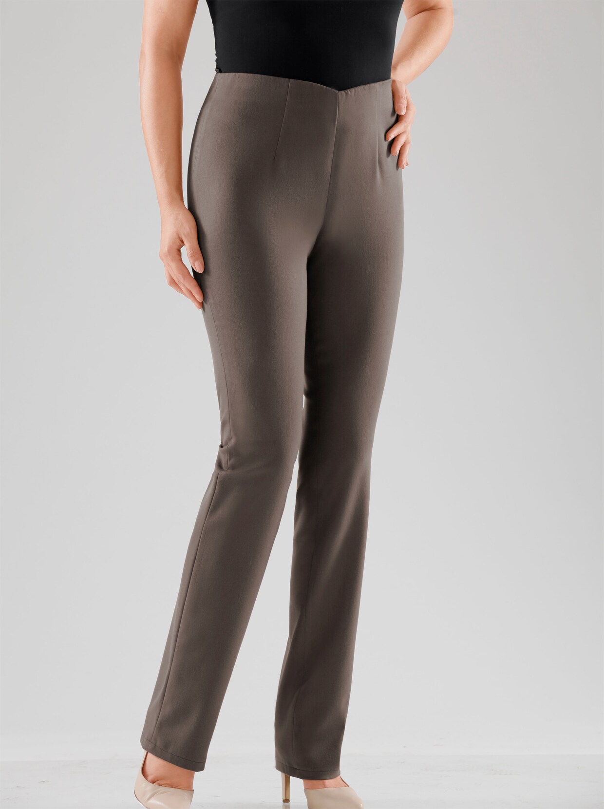 Stretch-Hose - taupe