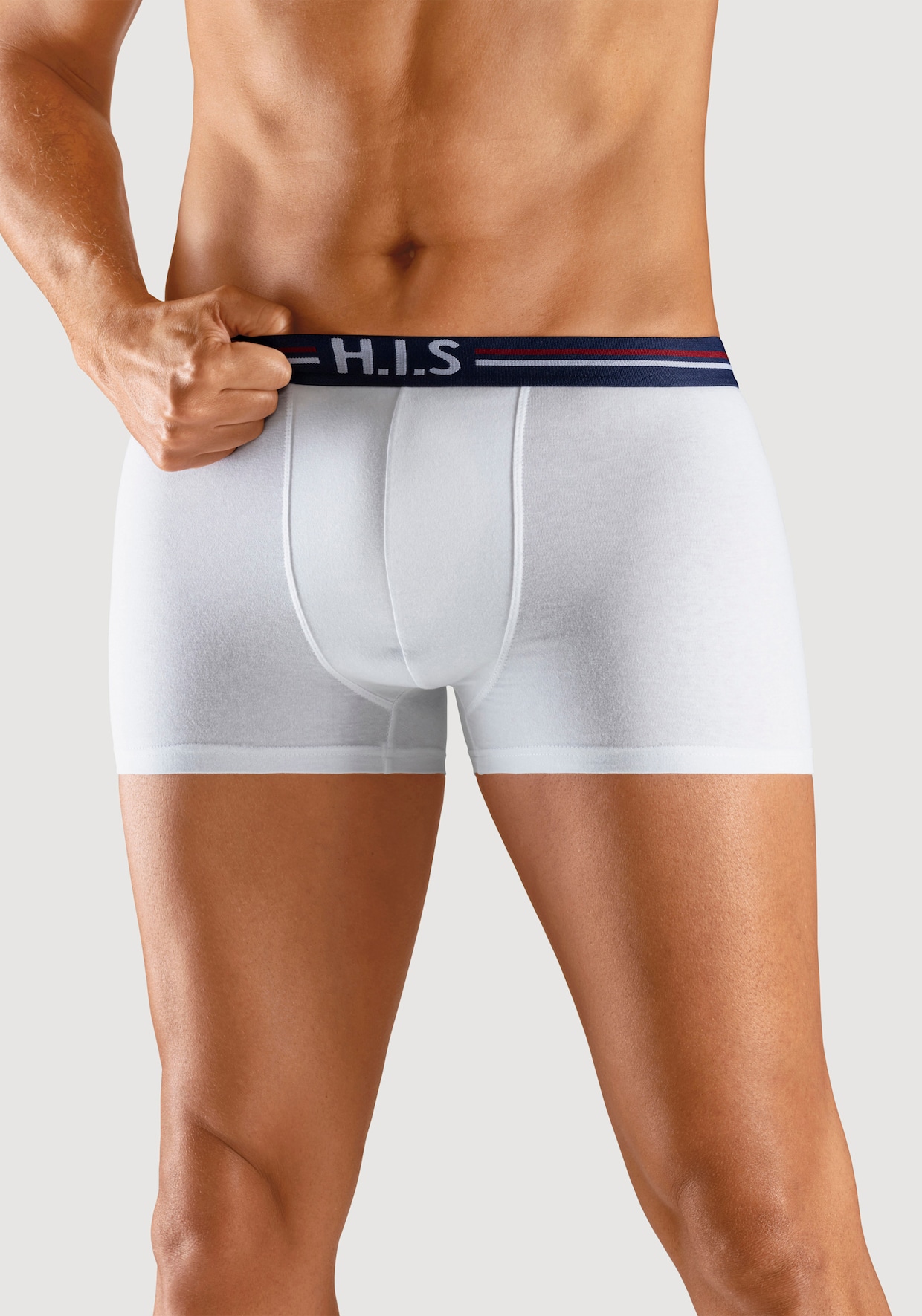 H.I.S Boxer - navy, blau, hellblau, schwarz, weiß