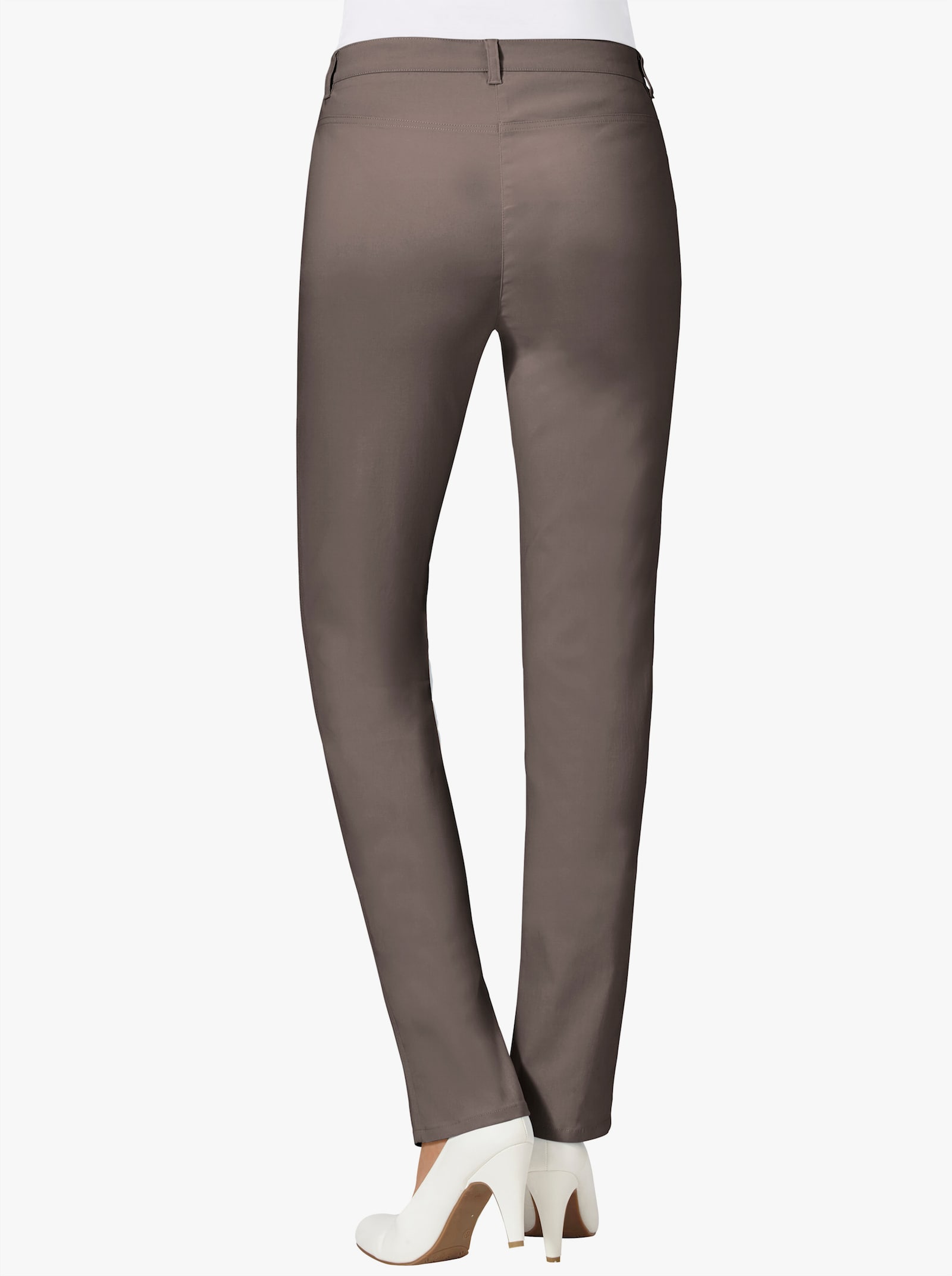 Stehmann Comfort line Stretch-Hose mit Zier-Taschen vorne - stein