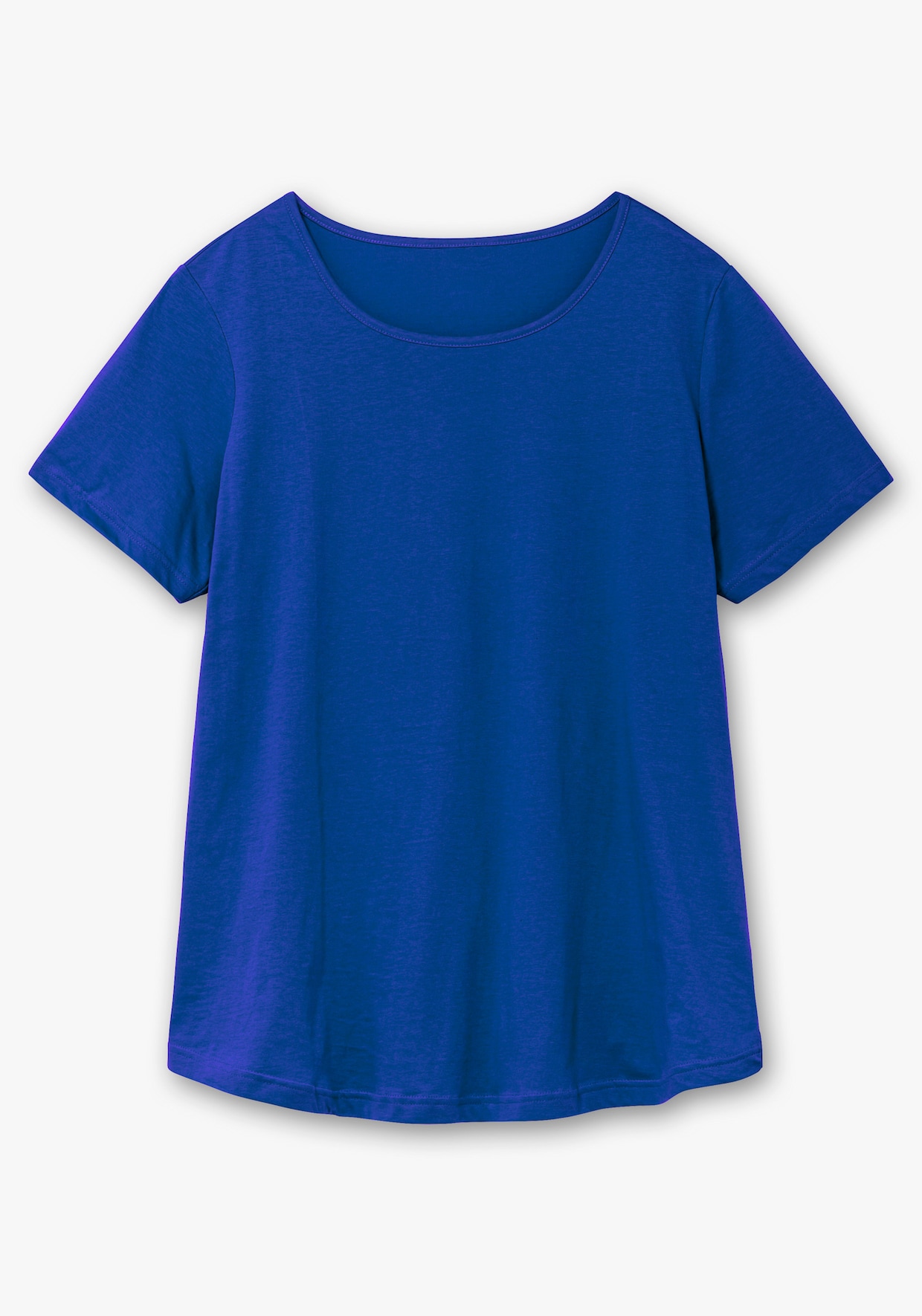 Longshirt - royalblau + pink