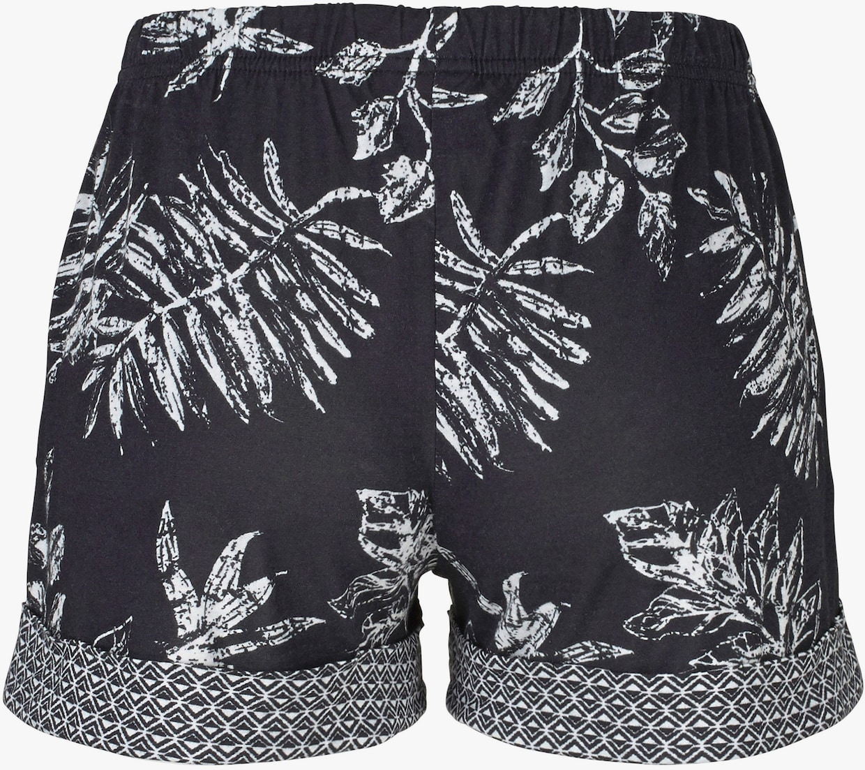 LASCANA Pyjama court - noir à motifs