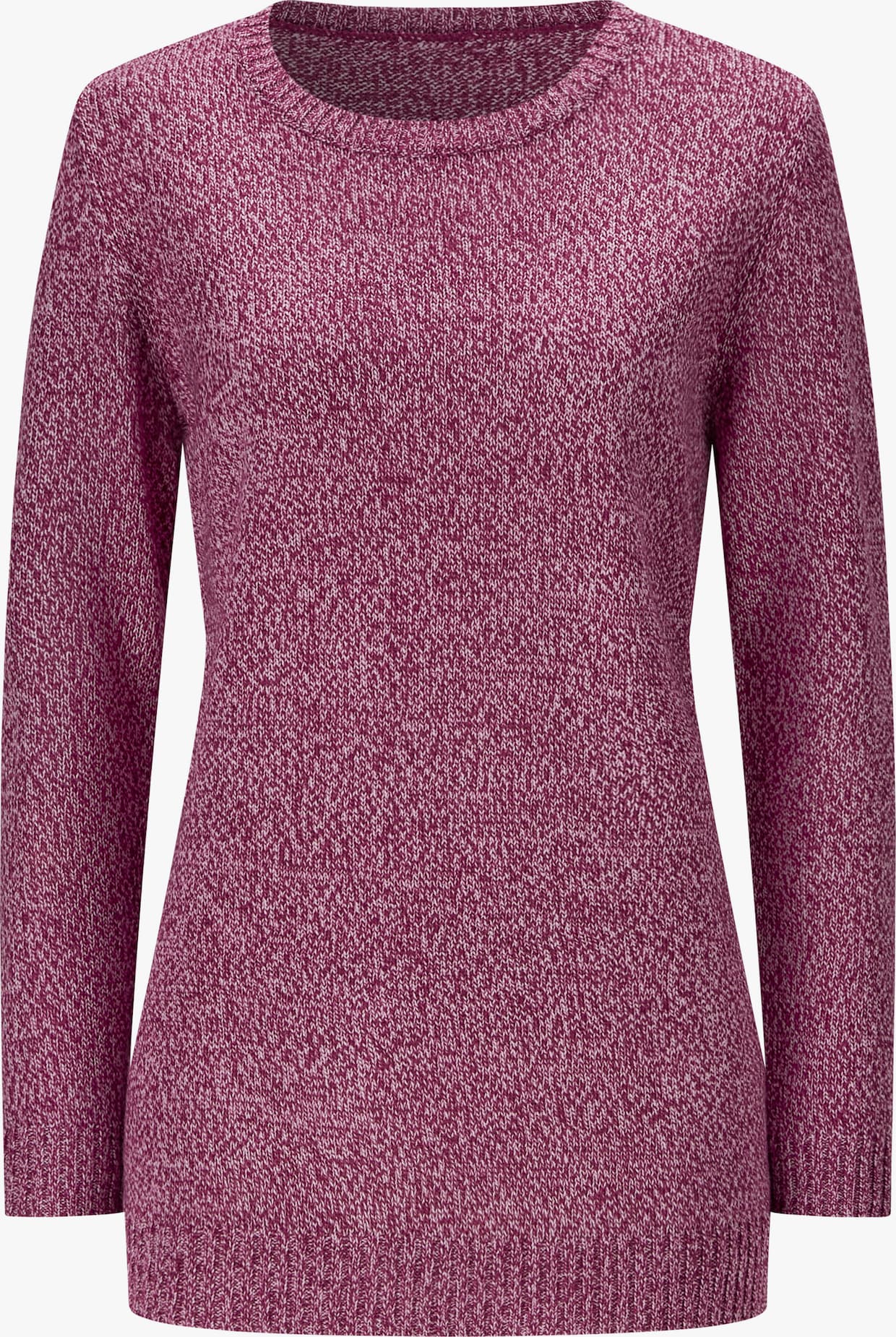 Longpullover - malve-meliert
