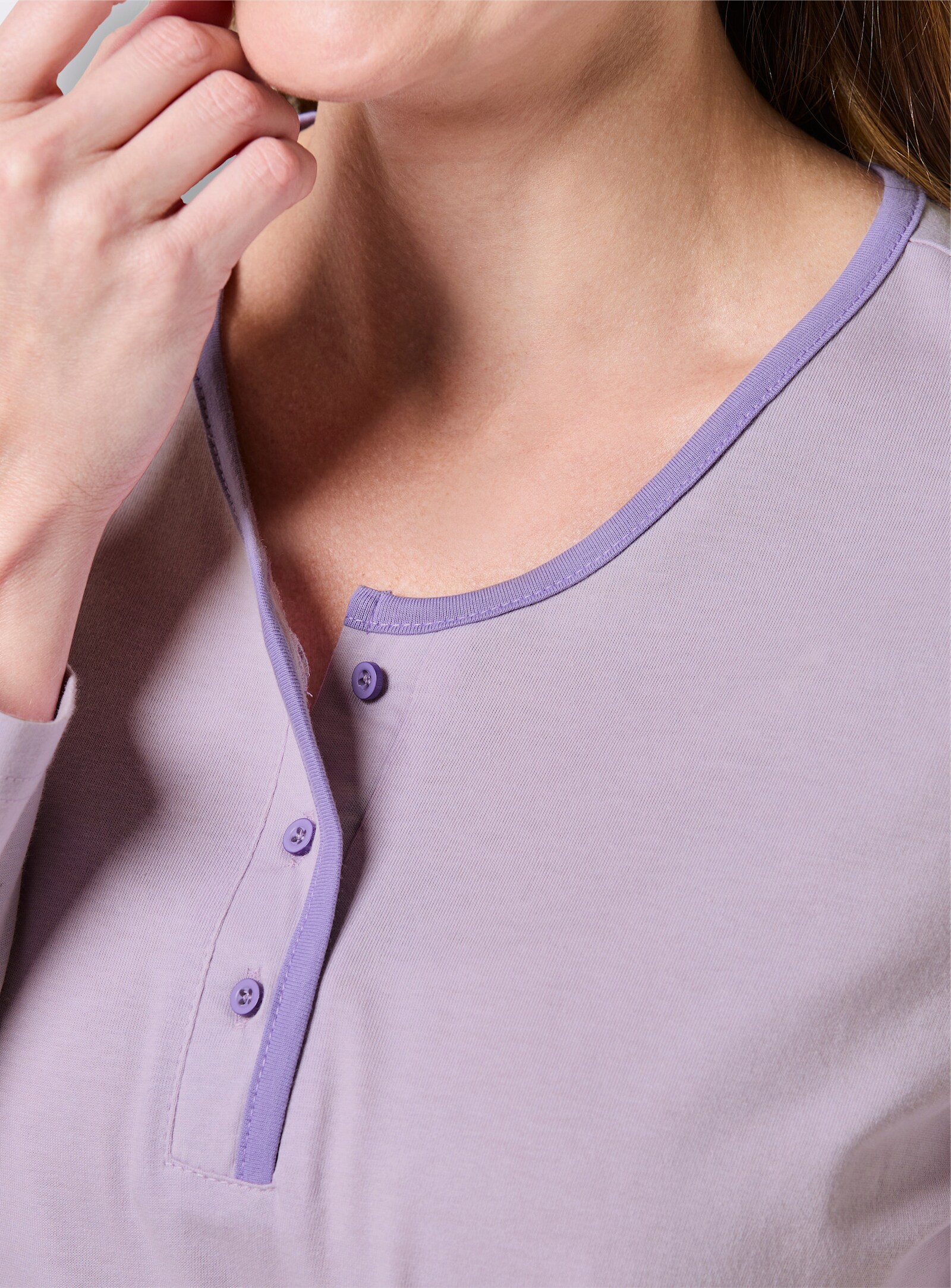 wäschepur Schlafanzüge mit bedruckter Hose - rosé + flieder