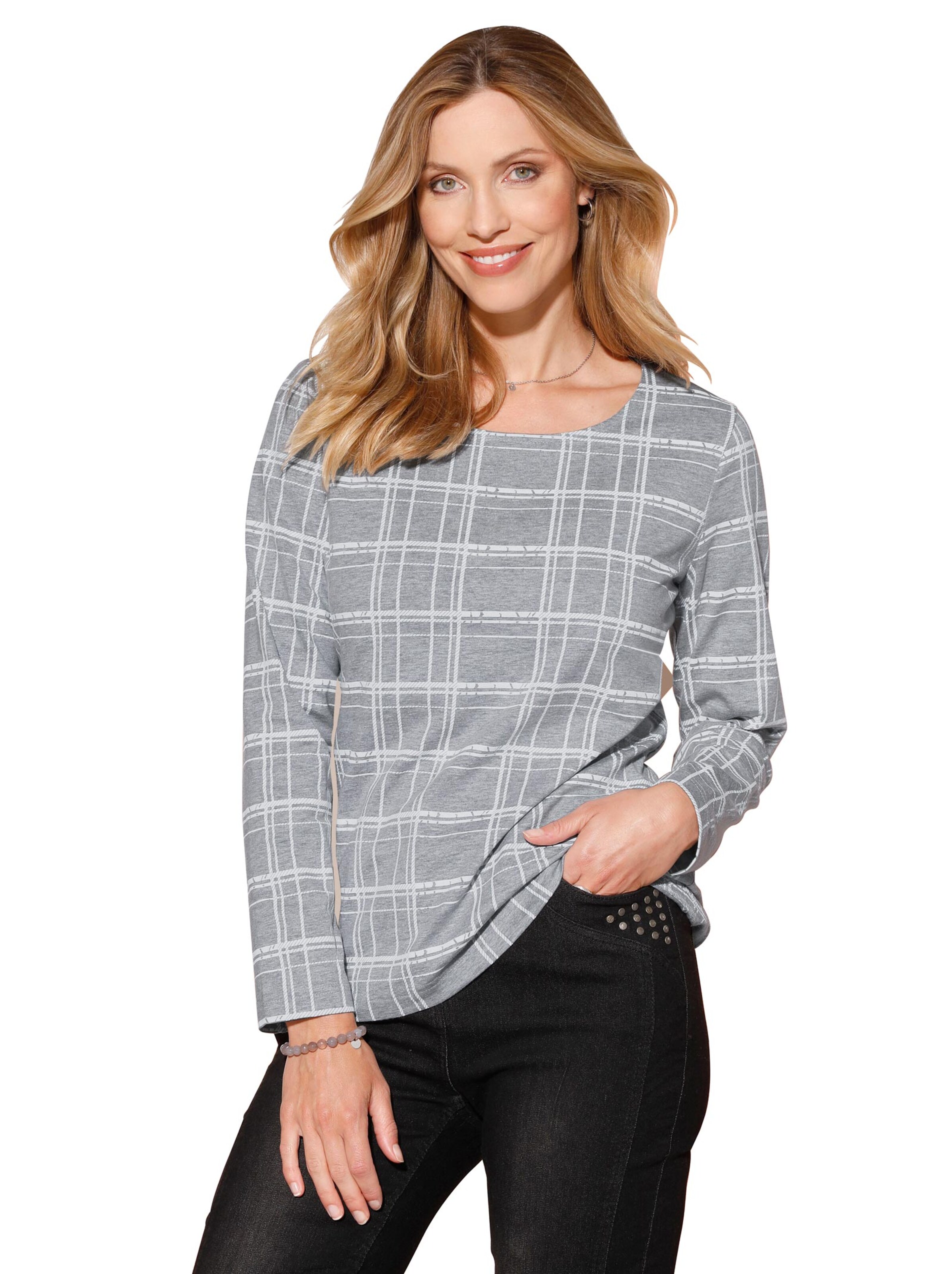 Shirt - grau-meliert