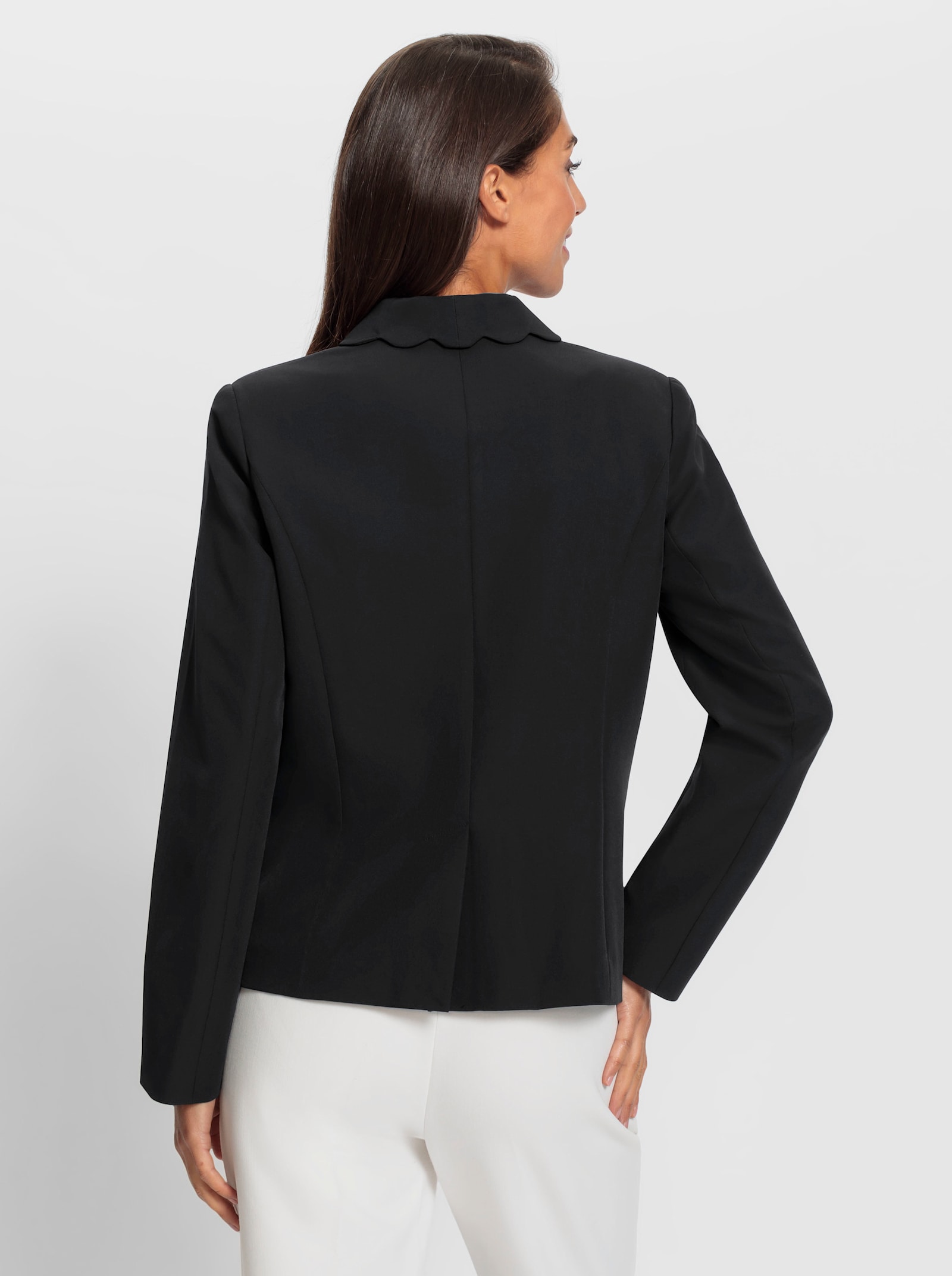 heine Blazer mit Rückenschlitz - schwarz