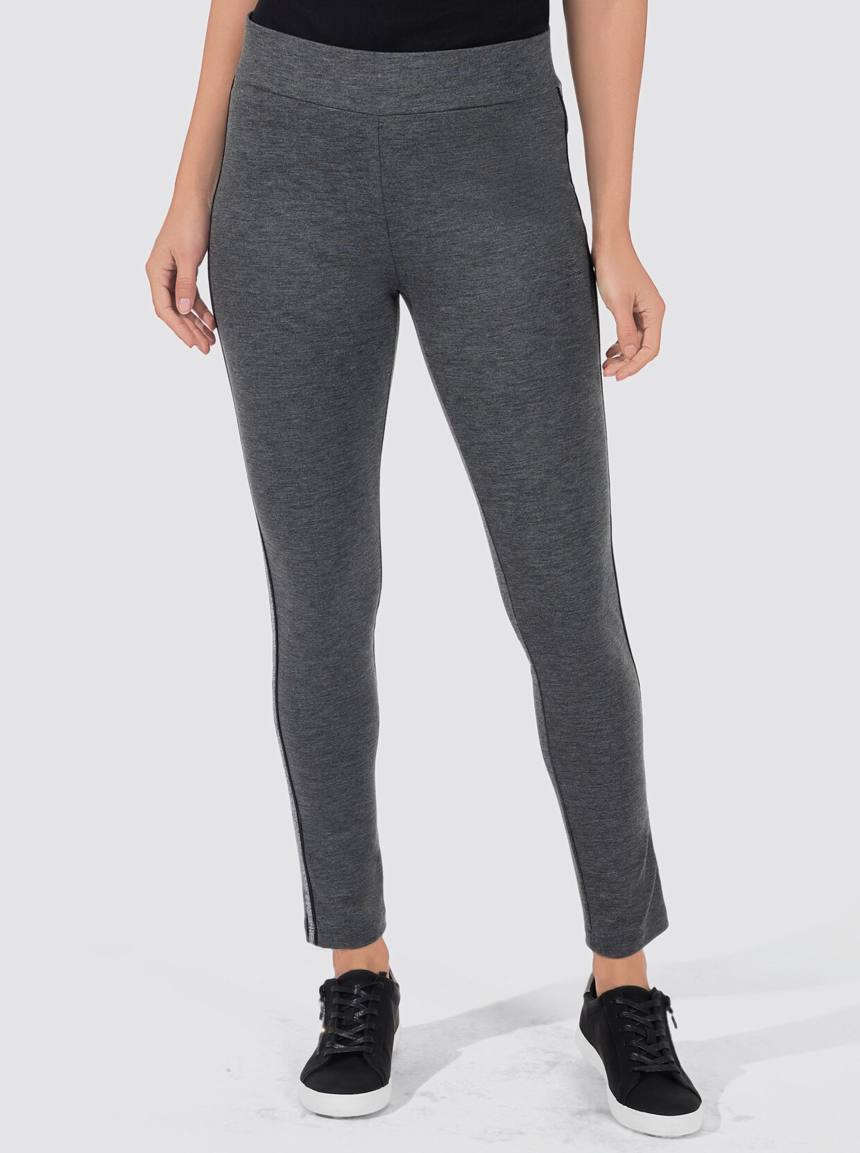 Leggings - anthrazit-meliert