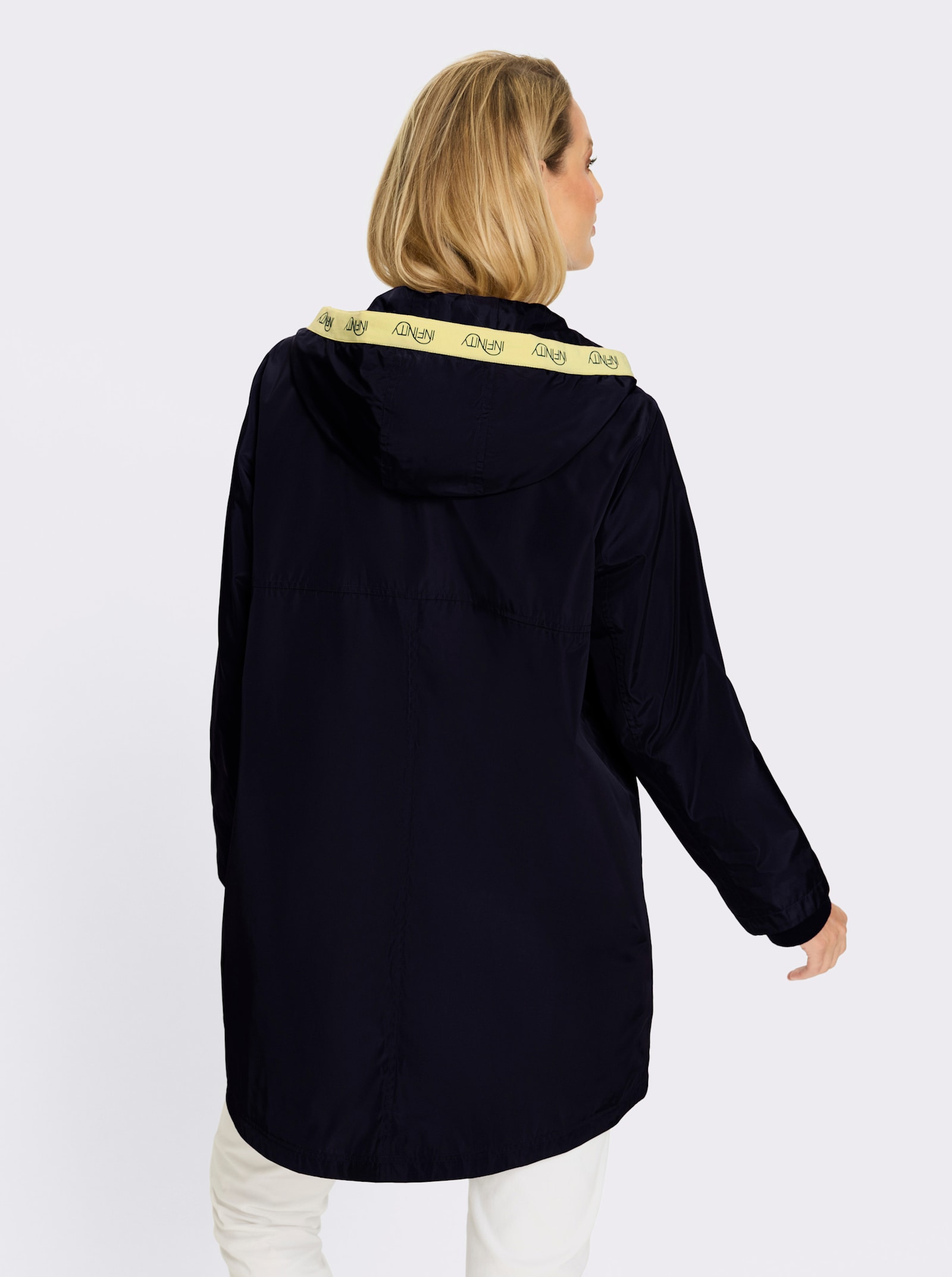 heine Longjacke mit Kontrasten - marine