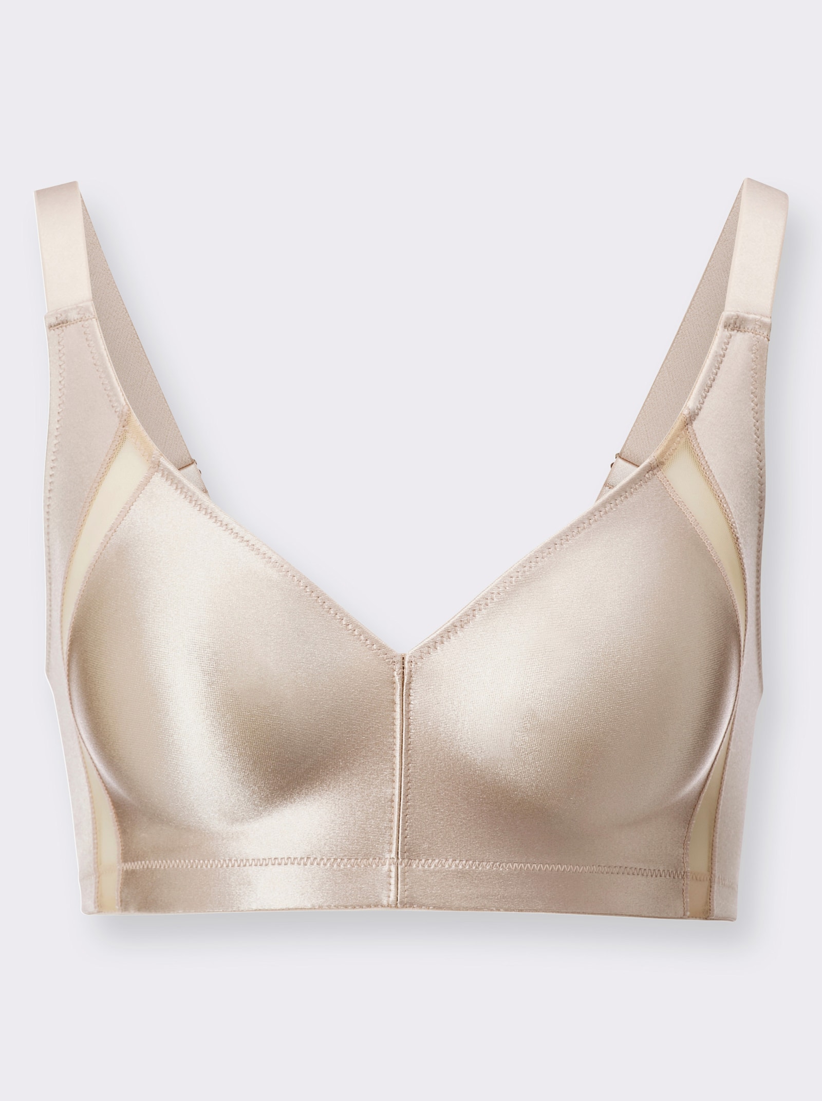 Naturana Minimizer-BH ohne Bügel in Glanz-Optik - elfenbein