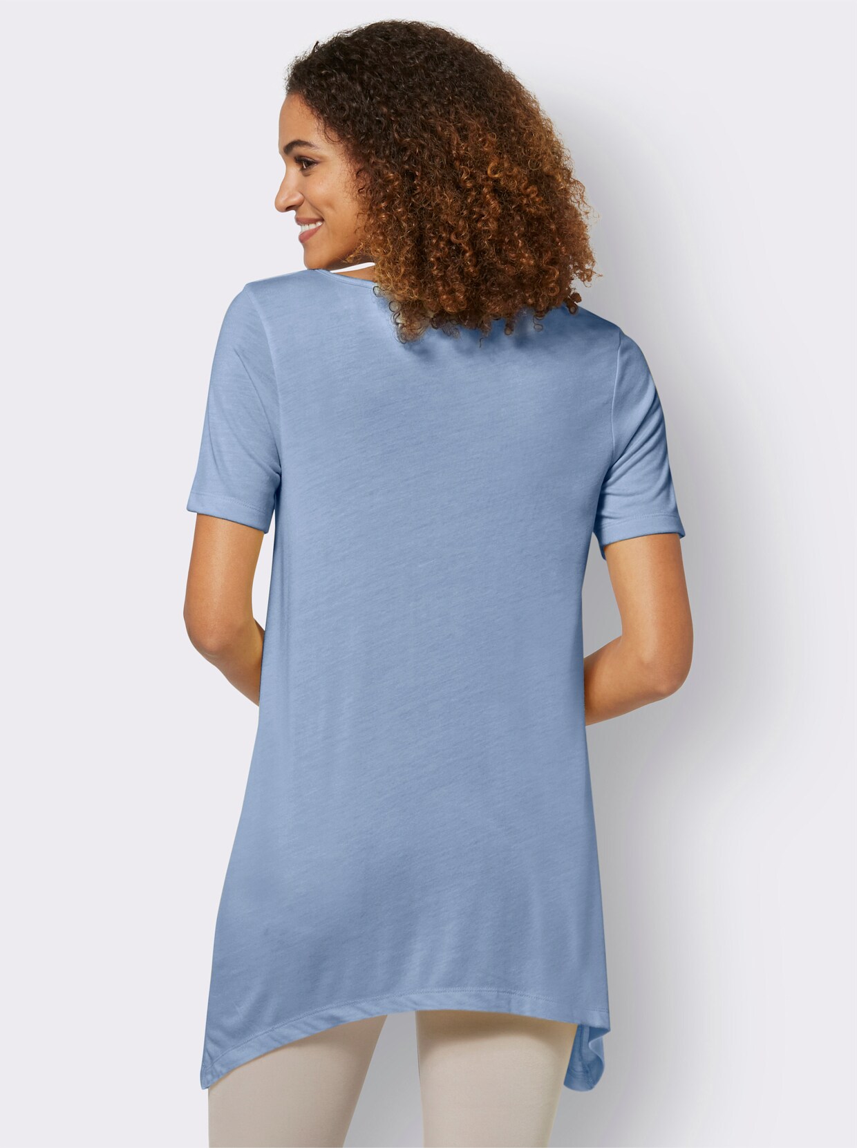 Kurzarmshirt - bleu-meliert