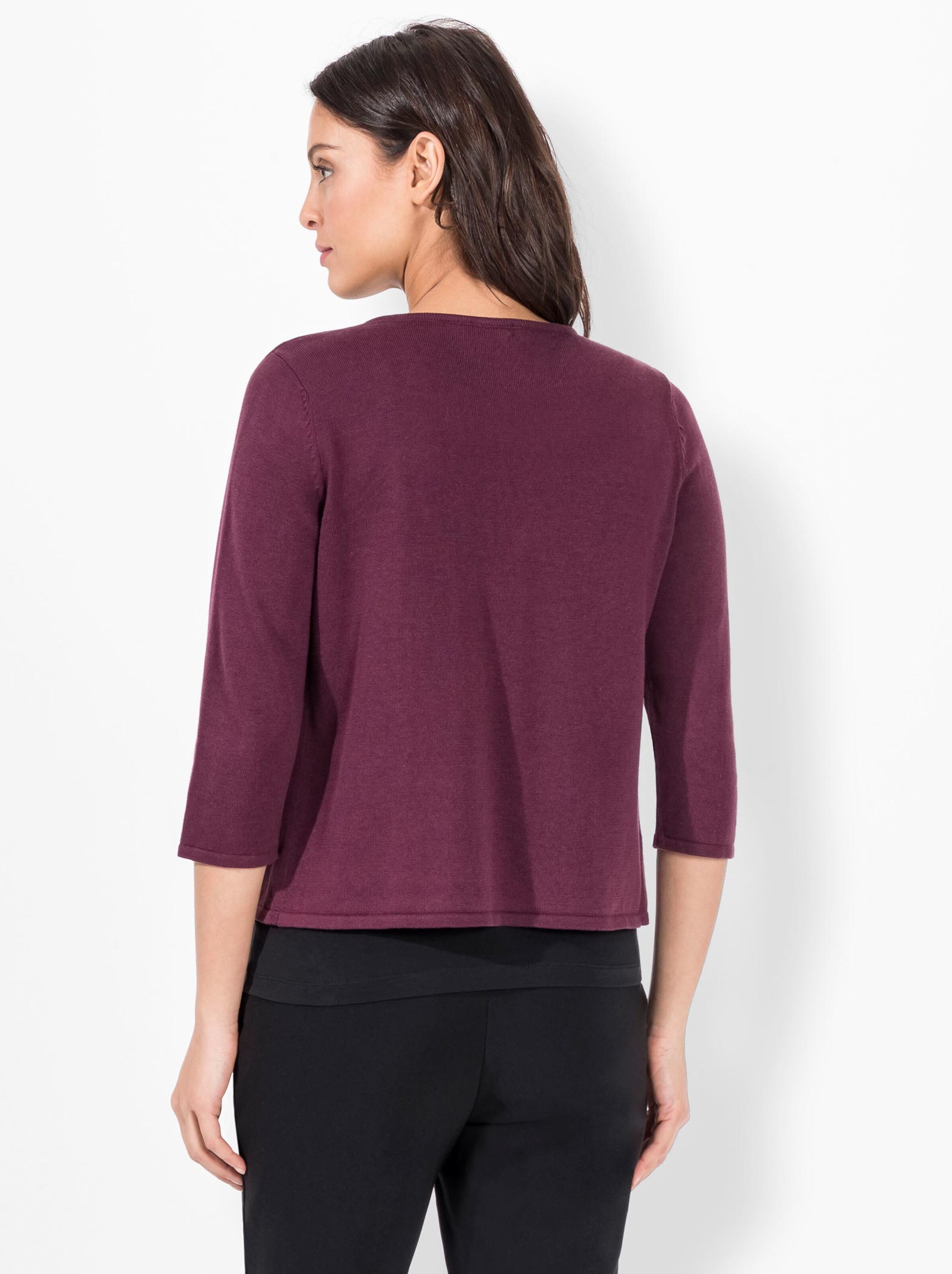 Damenmode Strickjacken Strickjacke in burgund Damenmode Strickjacken Strickjacke in burgund