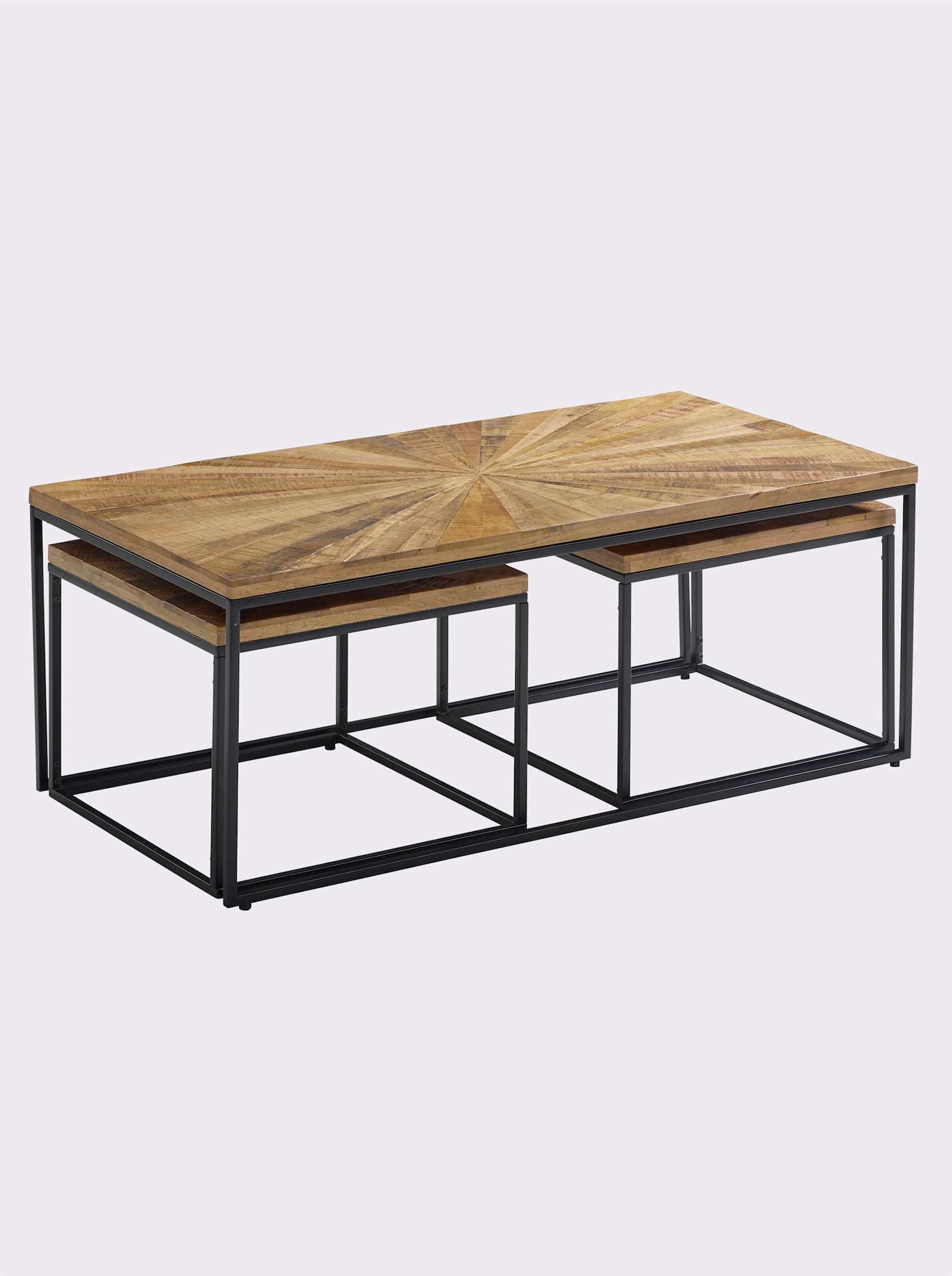 heine home Couchtisch - natur-schwarz