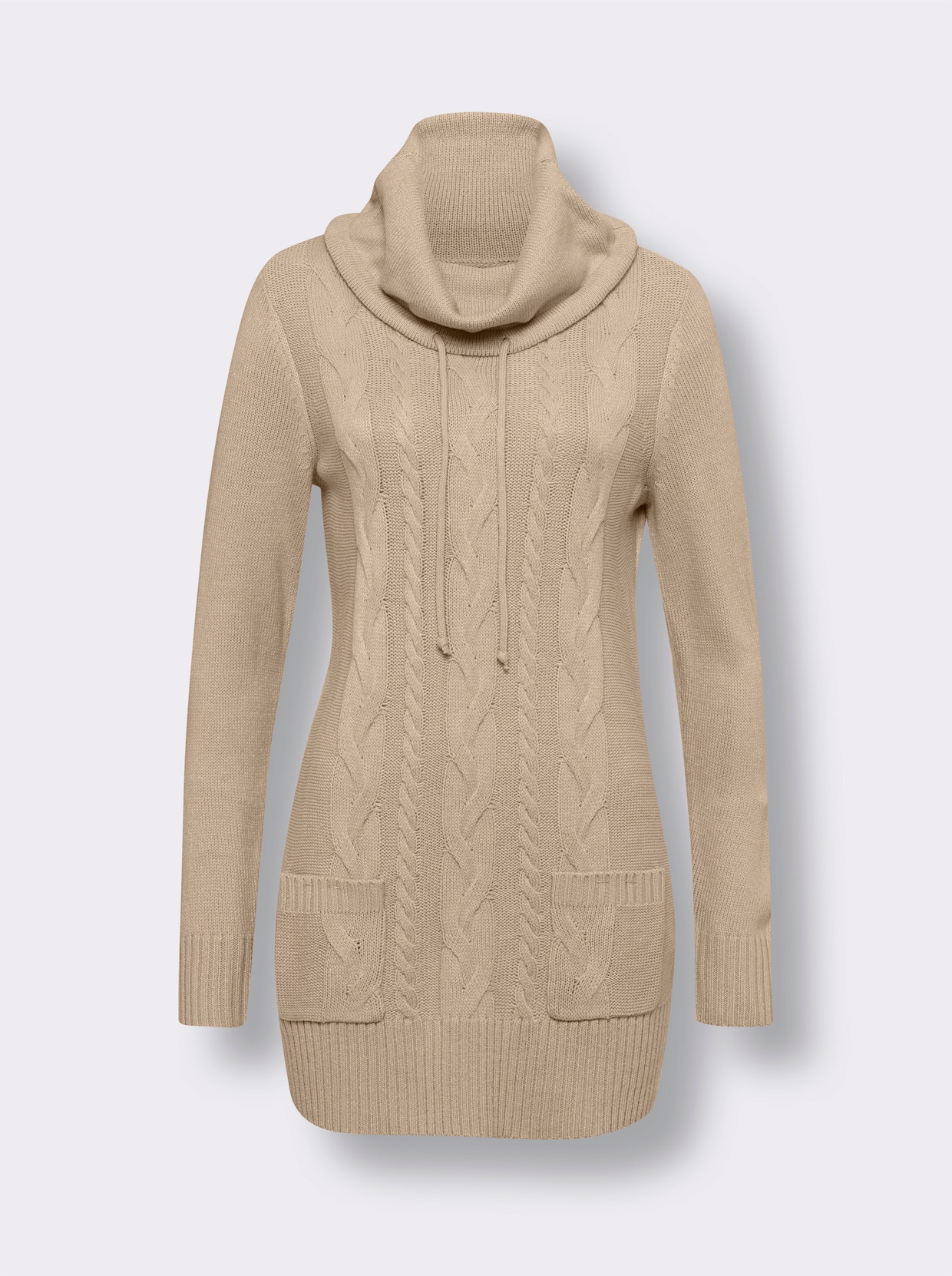 Lange pullover - beige