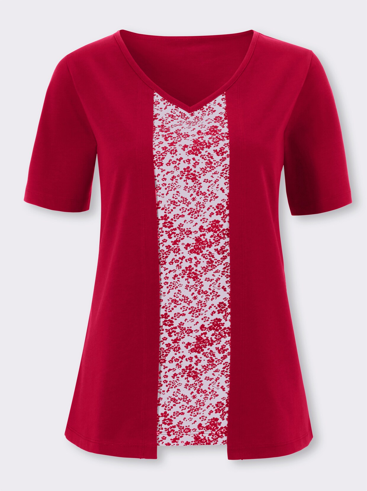 2-in-1-shirt - rood