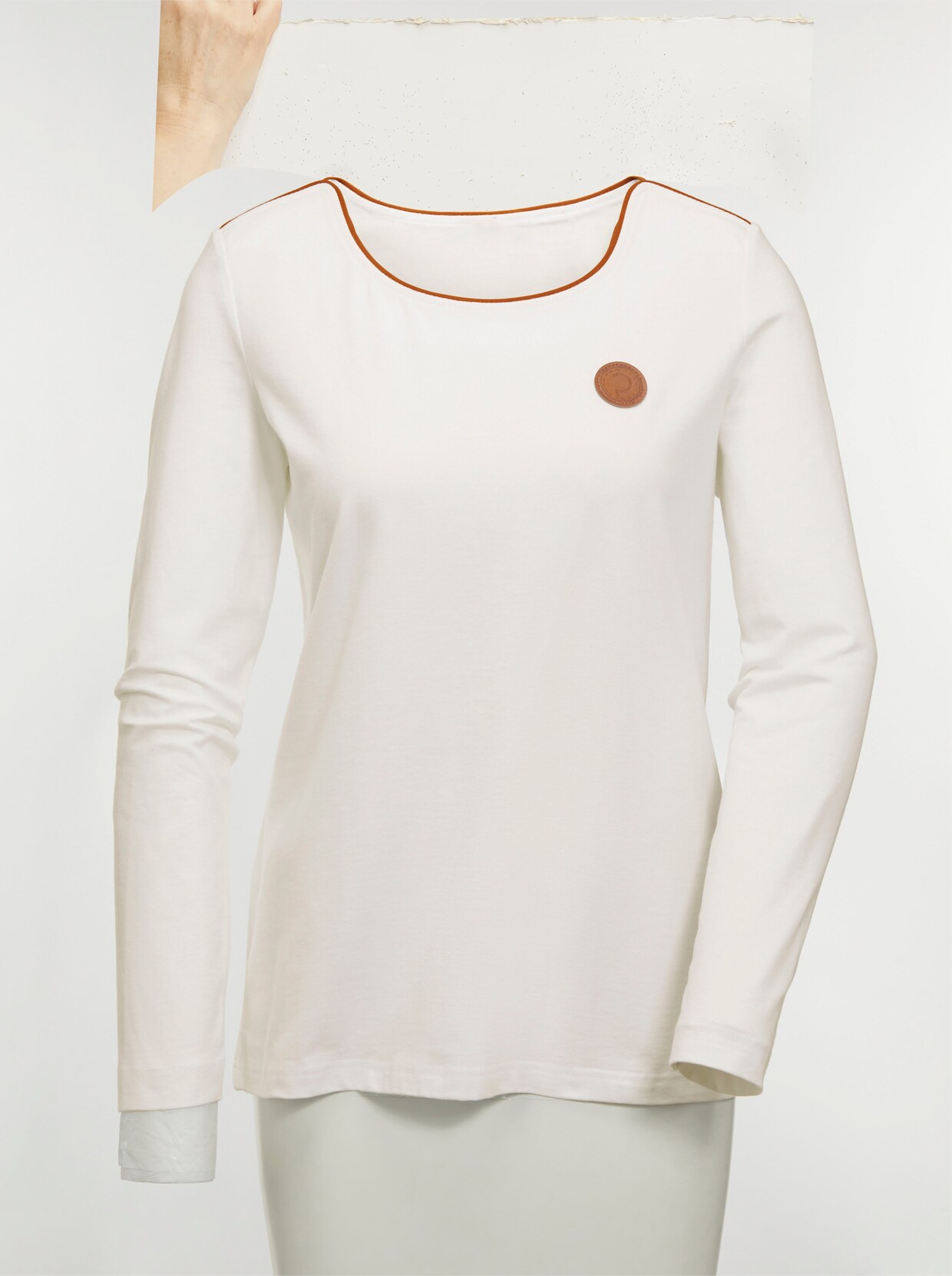 Creation L Premium Pima-Baumwoll-Shirt - weiß