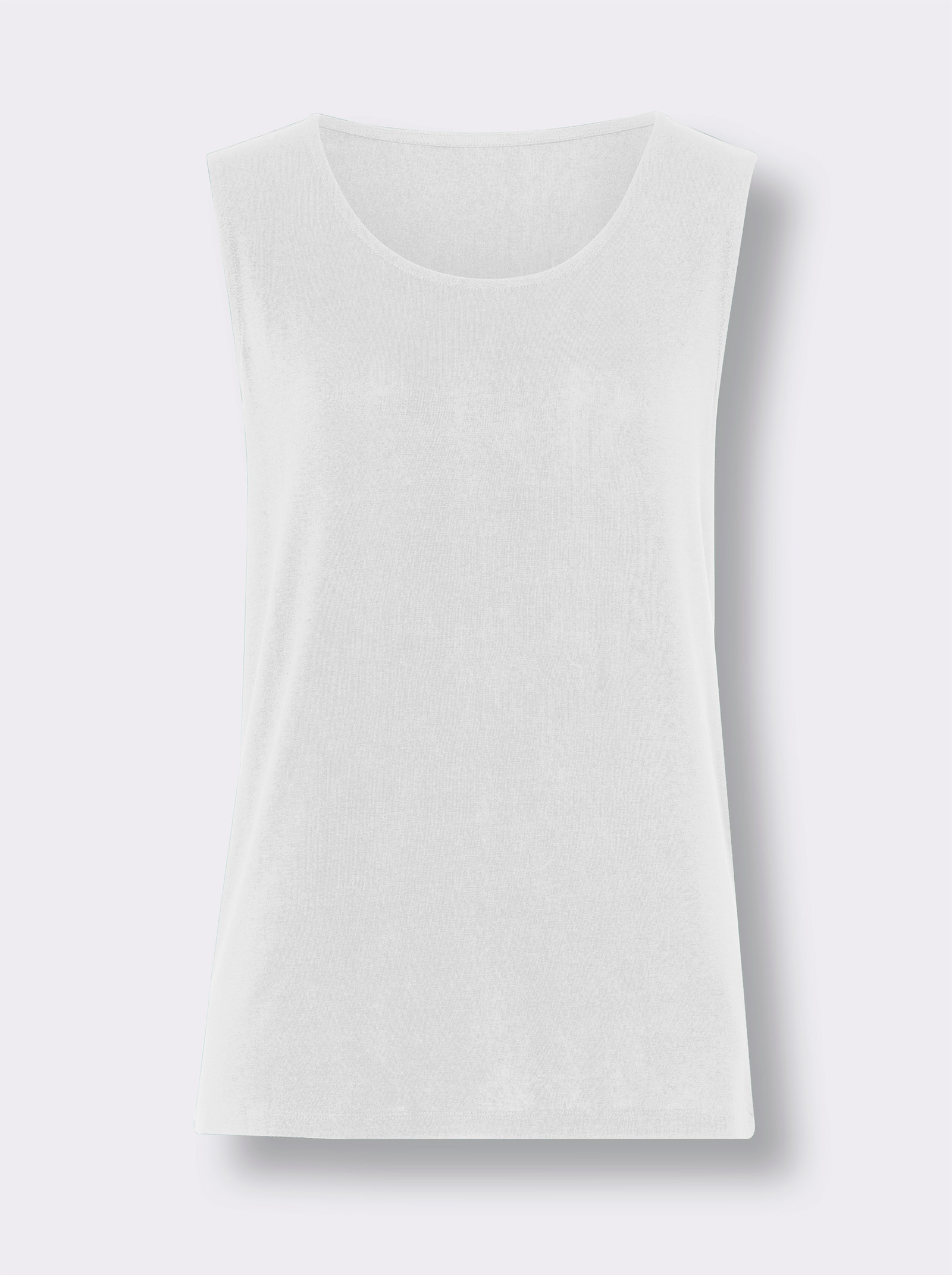 Shirttop in pflegeleichter Viskose Qualität - weiß