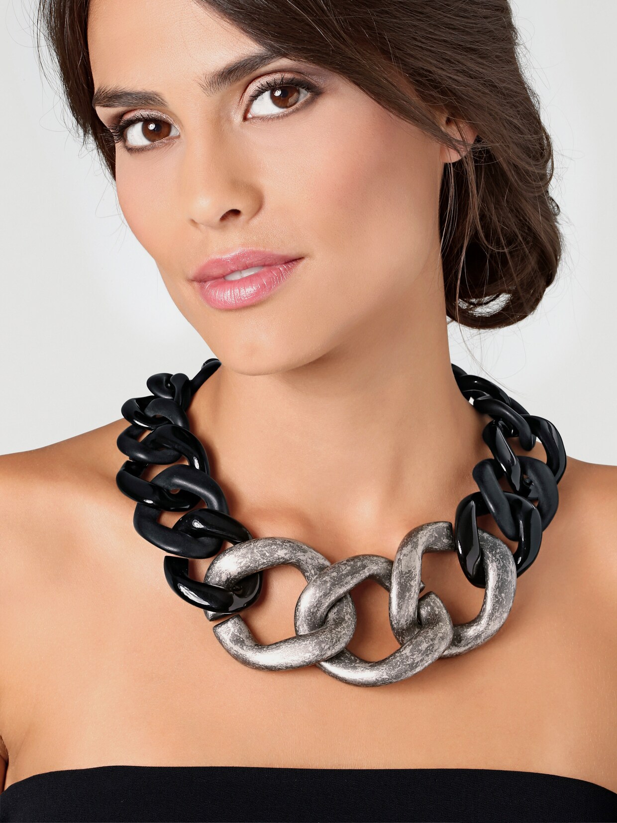 heine Collier - schwarz-silberfarben