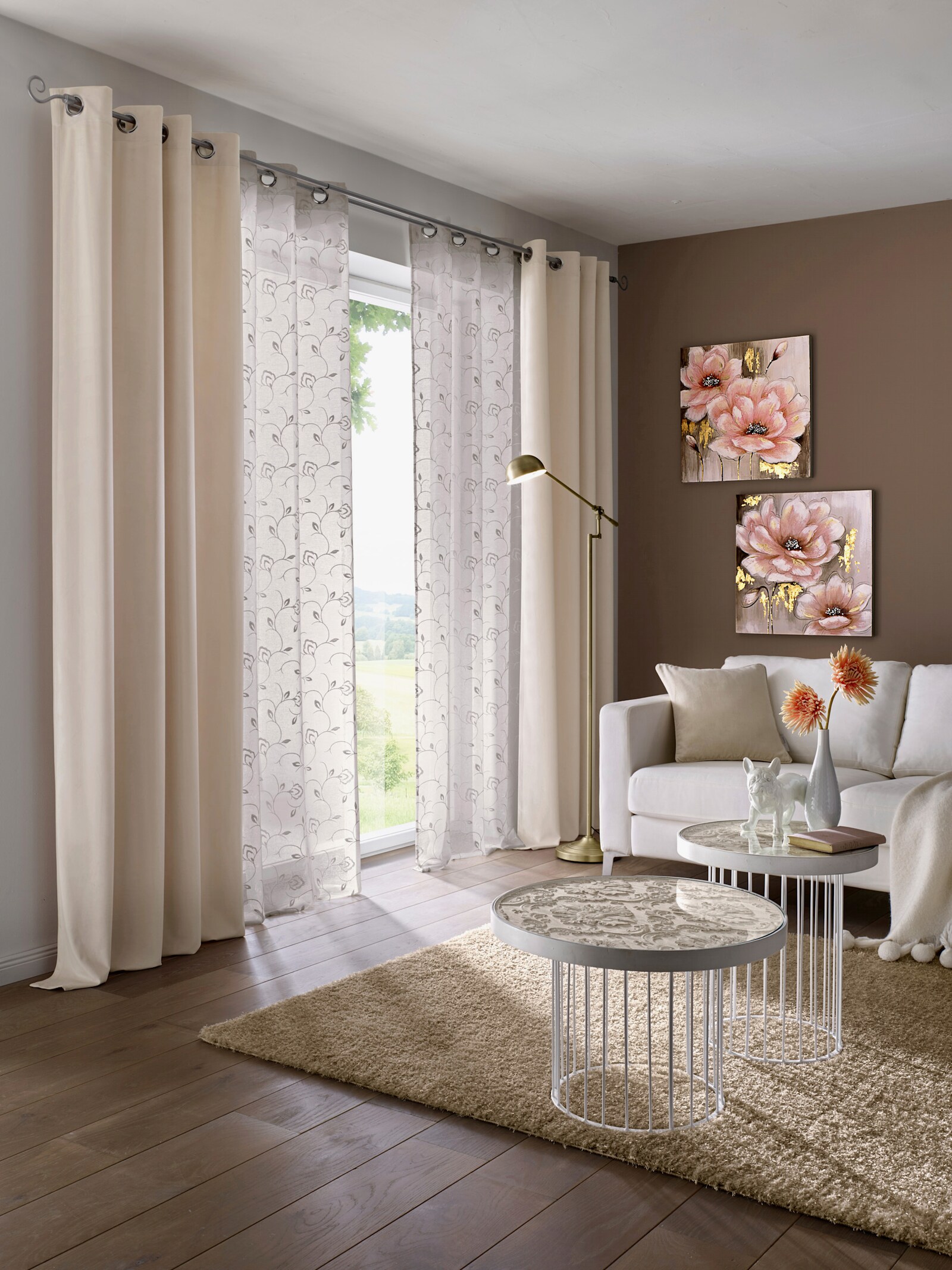 heine home gordijnen - crème