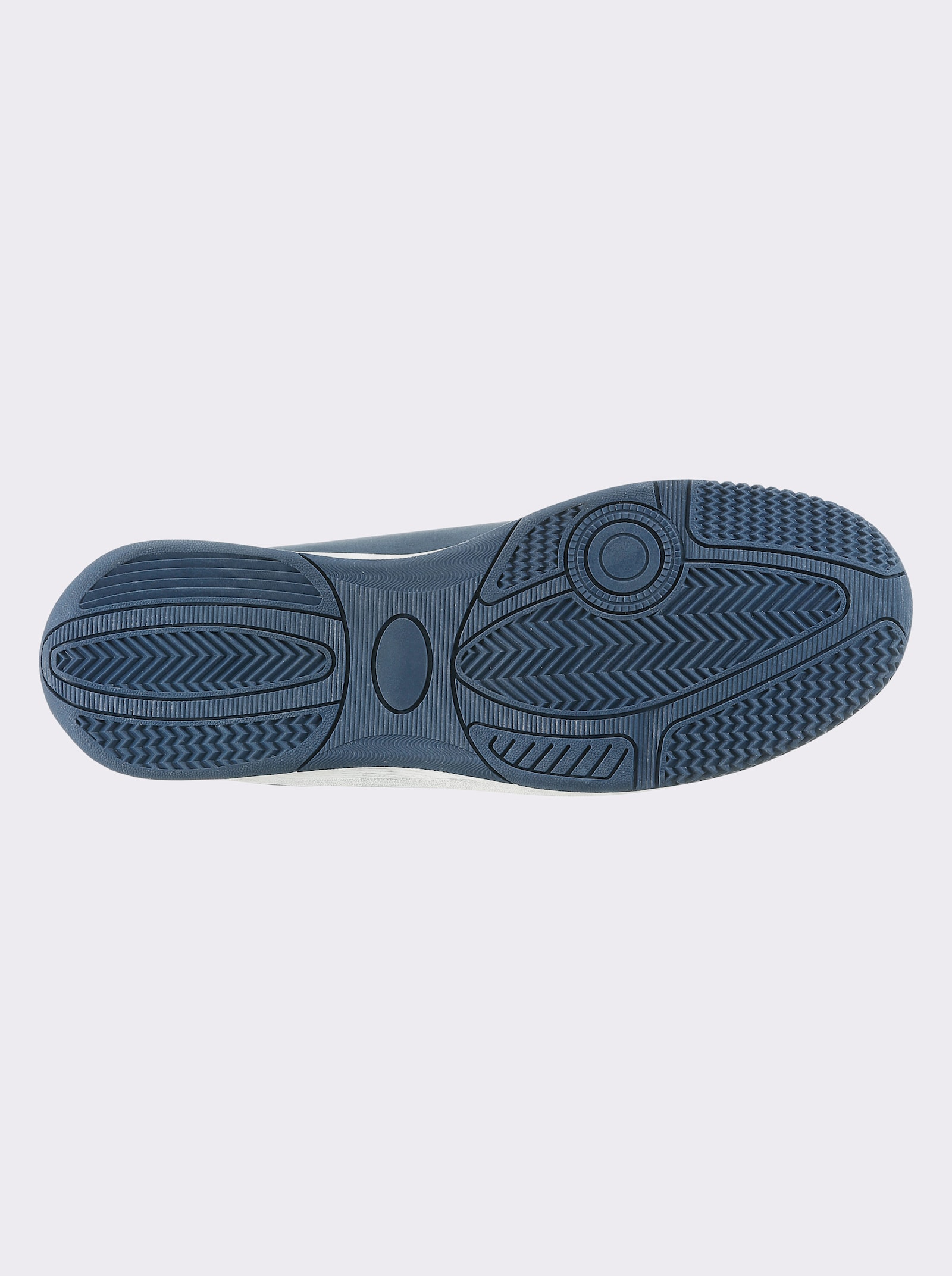 Sneaker aus Lederimitat, für schlanke Füße - marine