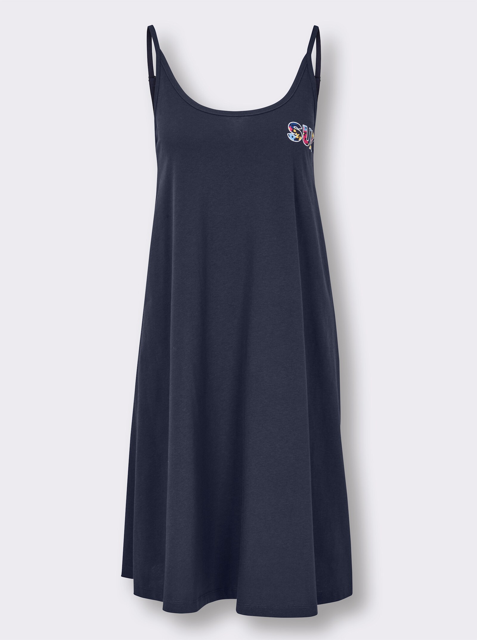 feel good Sommerkleid mit Spaghettiträgern - marine