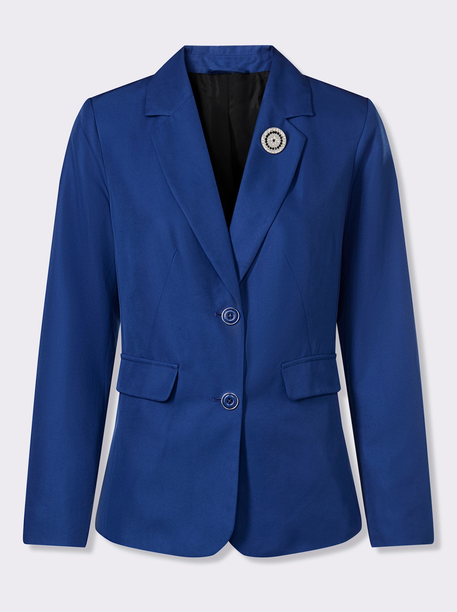 Blazer mit Schmuckknöpfen - royalblau