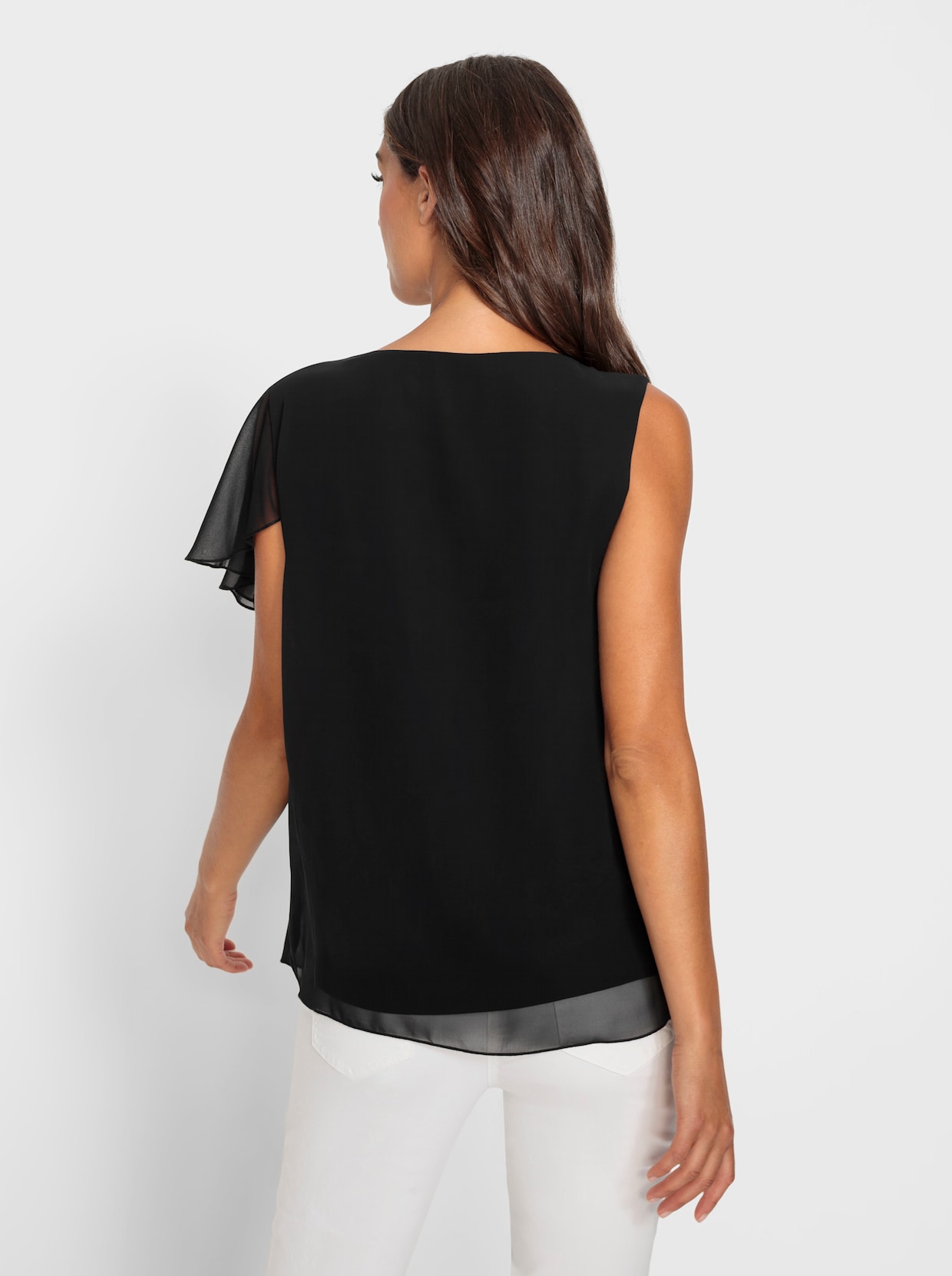 heine Chiffonblouse - zwart