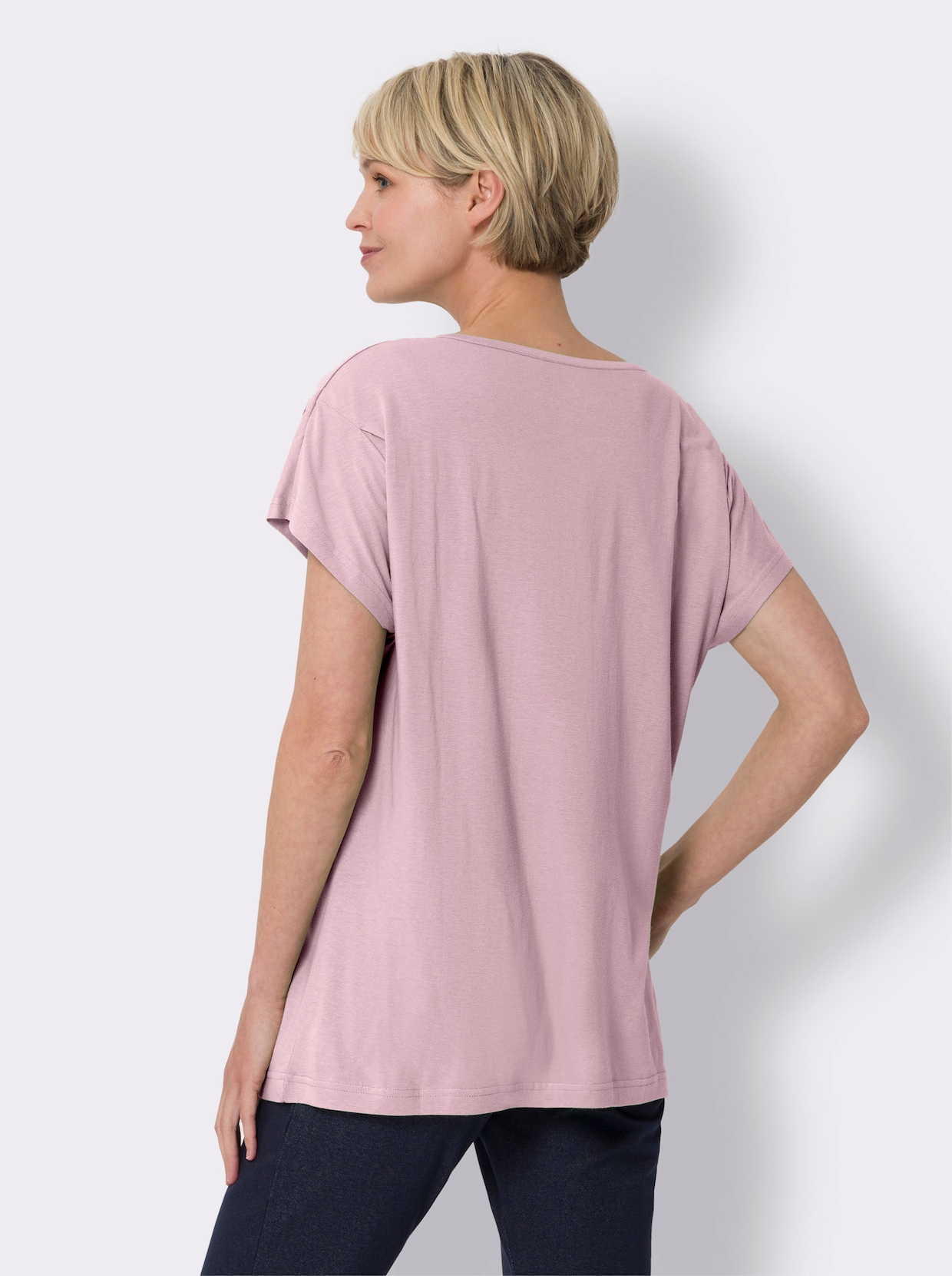 Voľnočasové tričko - svetloružová