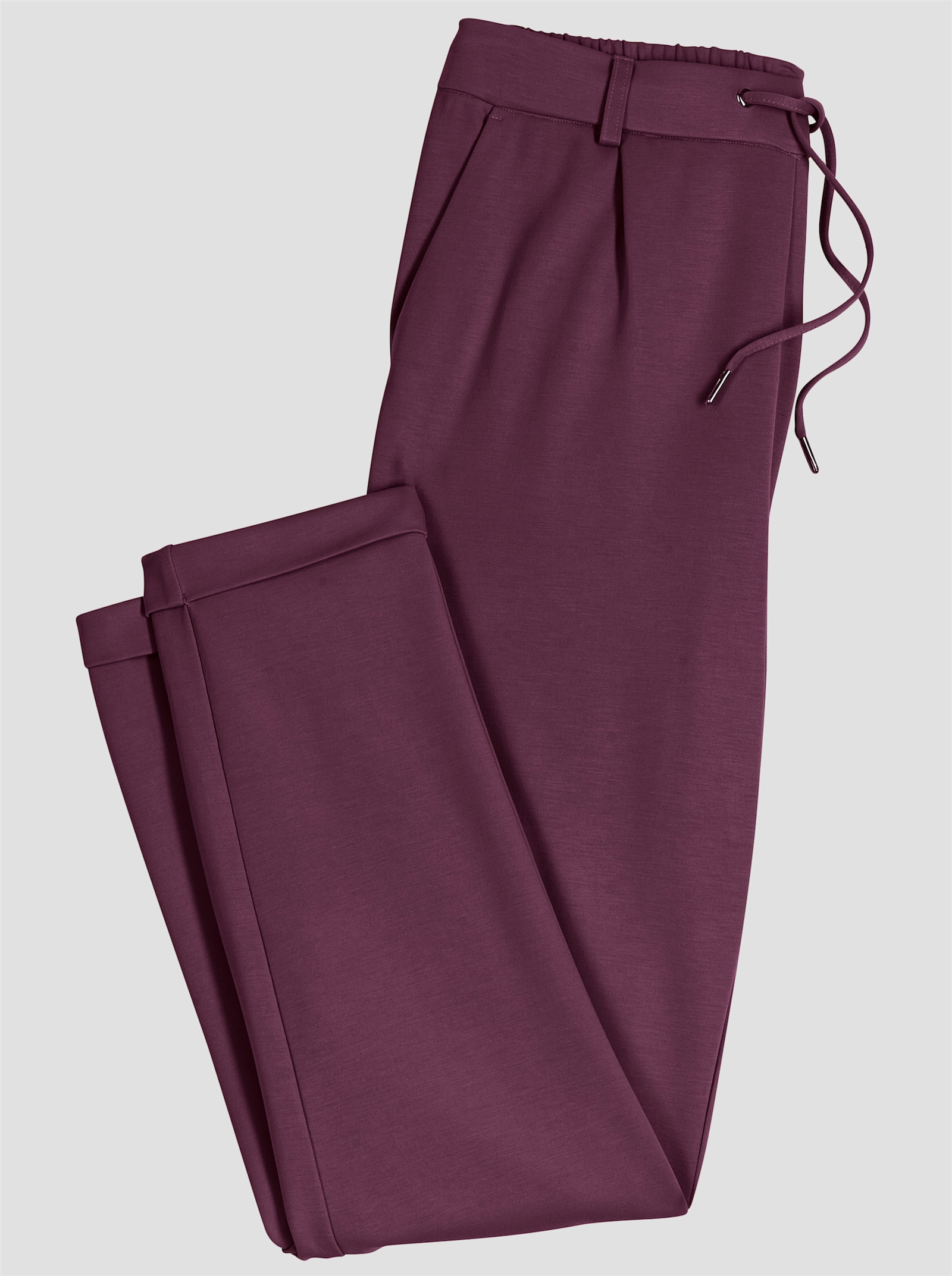 Jogg Pants in Interlock-Qualität - burgund