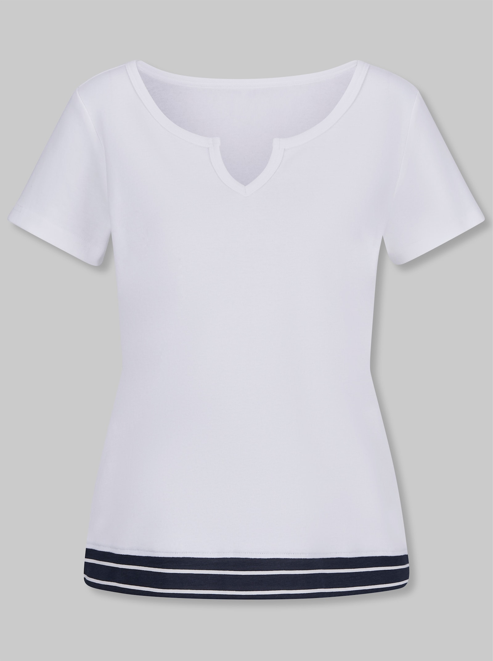 heine T-Shirt aus Baumwolle - weiß