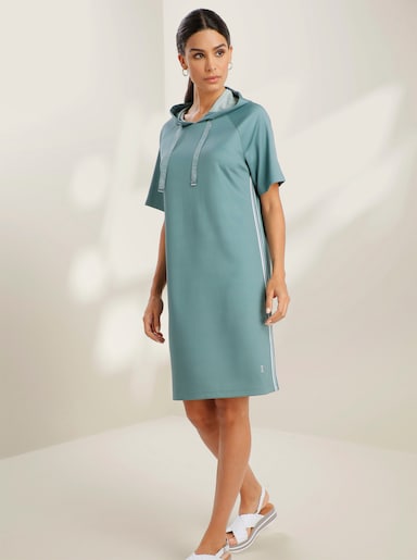 heine Sweatkleid mit Glitzer-Details - jade