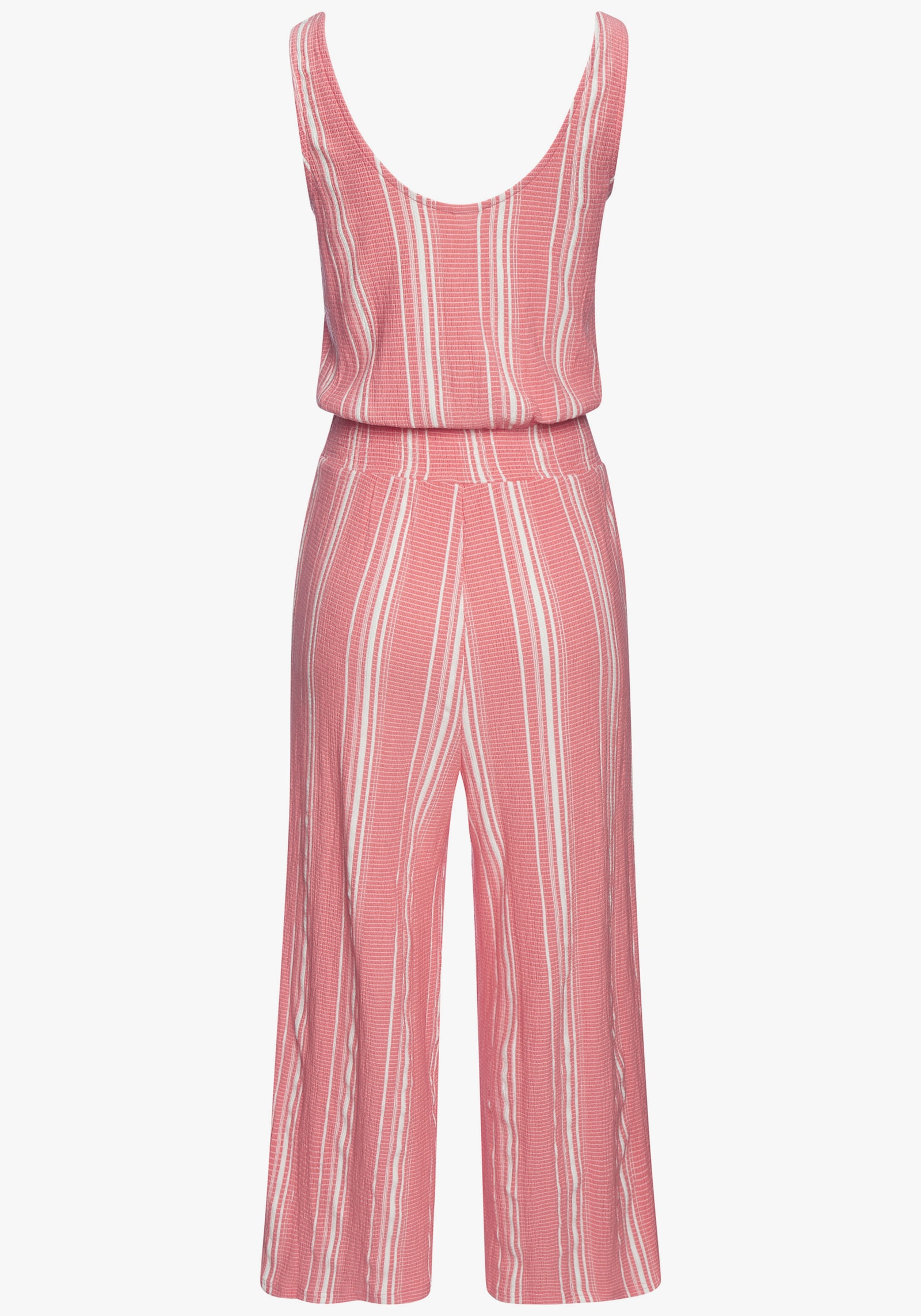 LASCANA Culotte-Overall - koralle-weiß gestreift