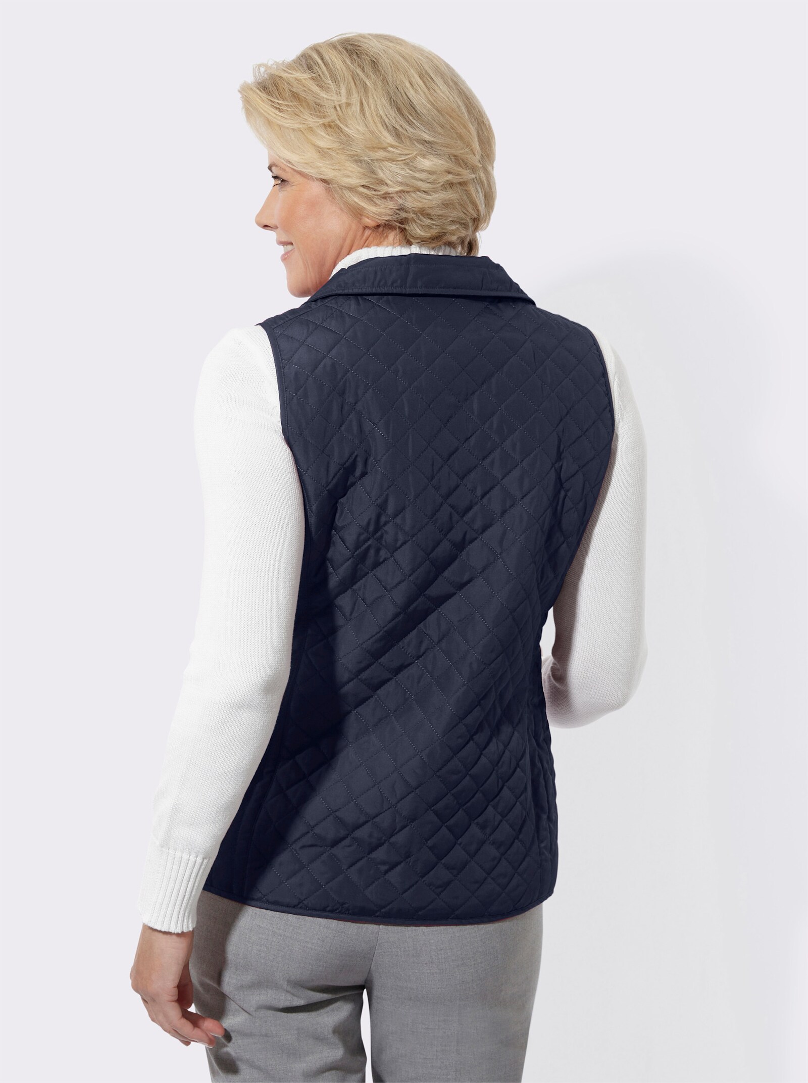 Steppweste mit 2 Taschen - marine