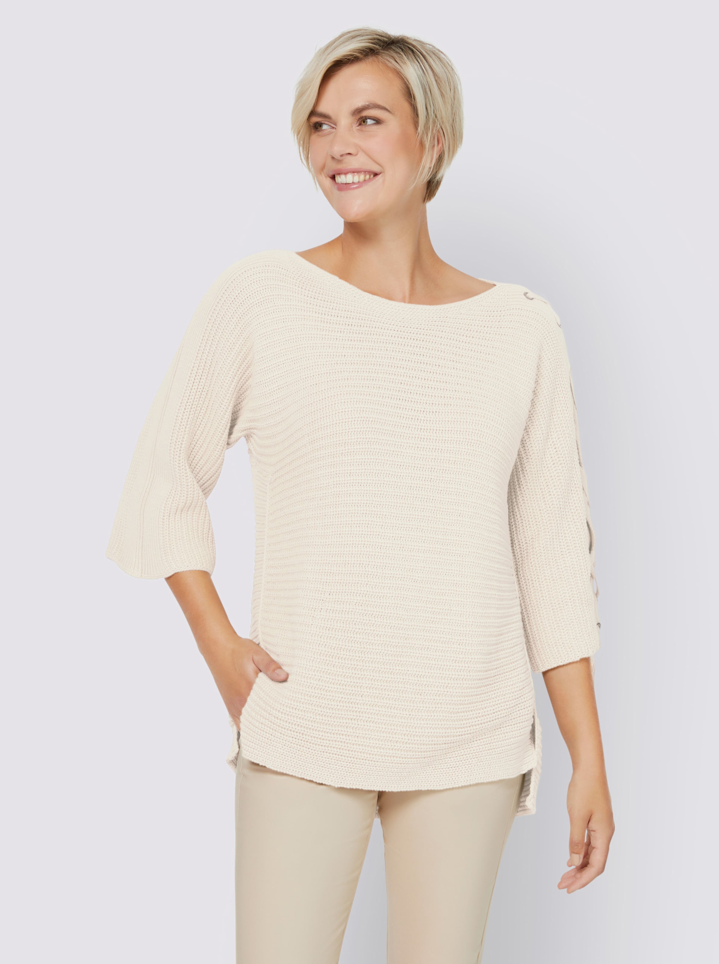 heine Pullover in ecru heine