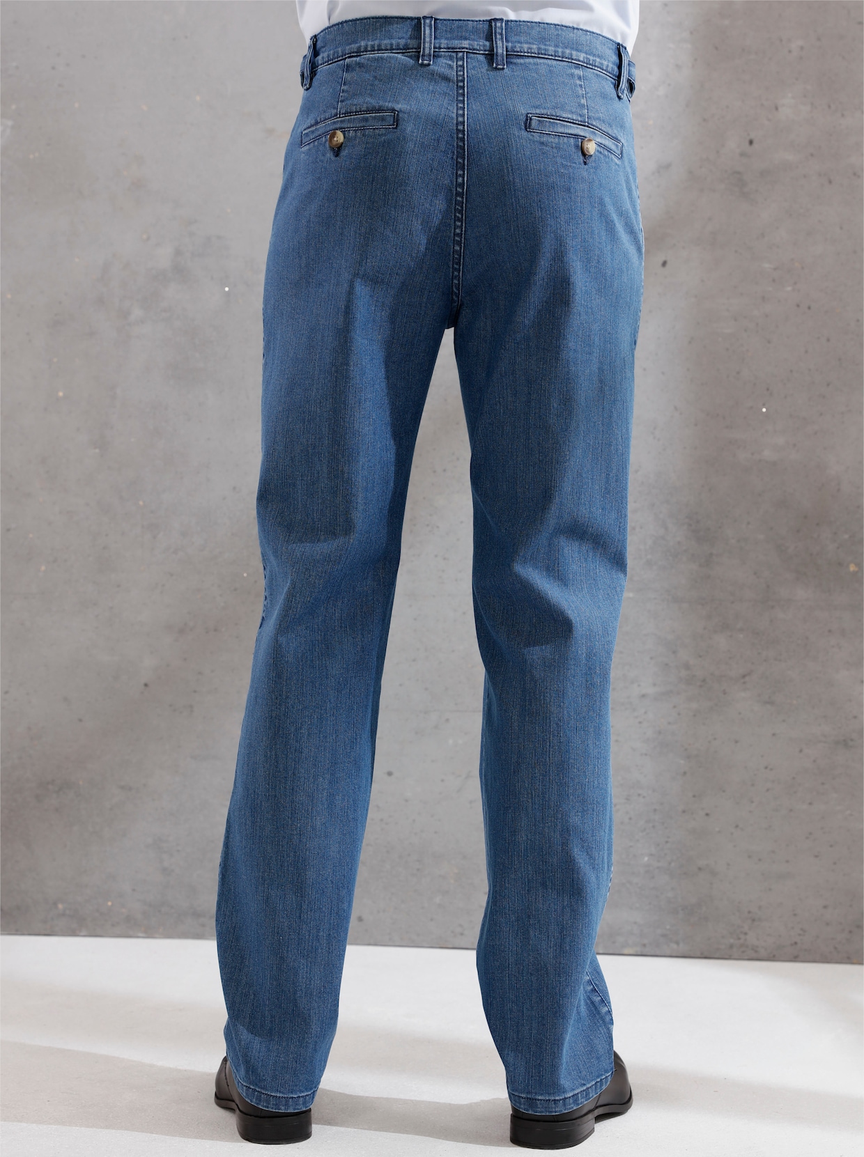 Autofahrer-Jeans - blue-stone-washed