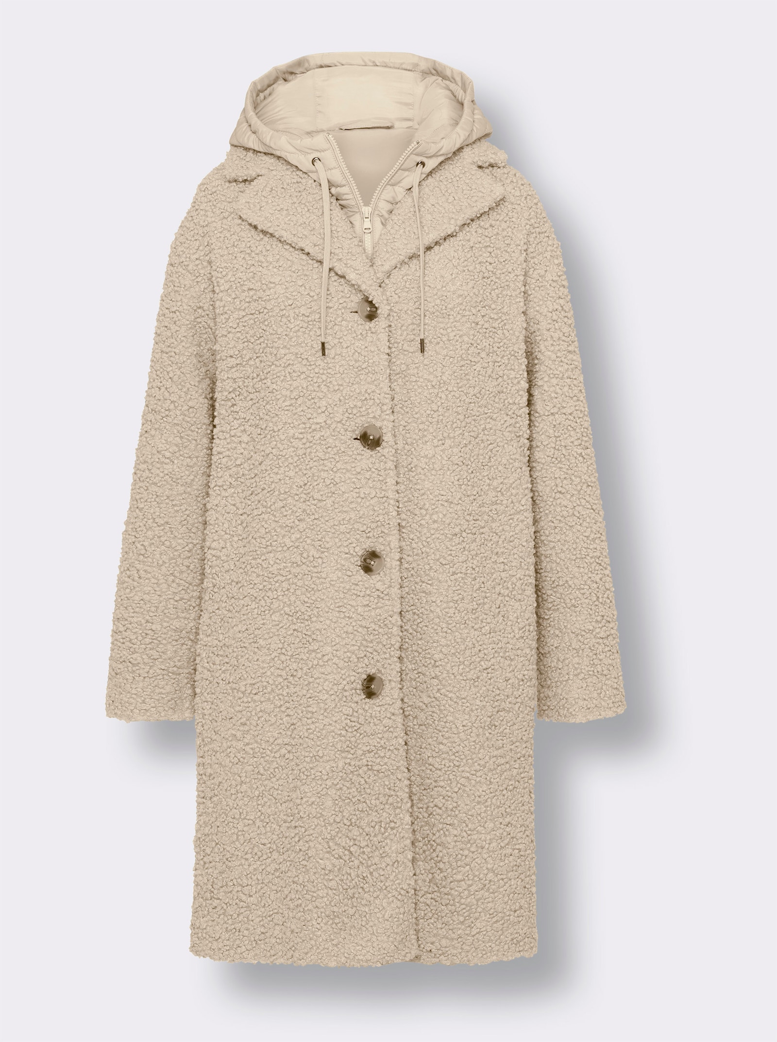 heine Kurzmantel mit herausnehmbarer Weste - sand