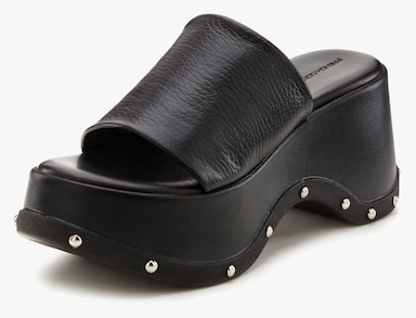 slippers - zwart