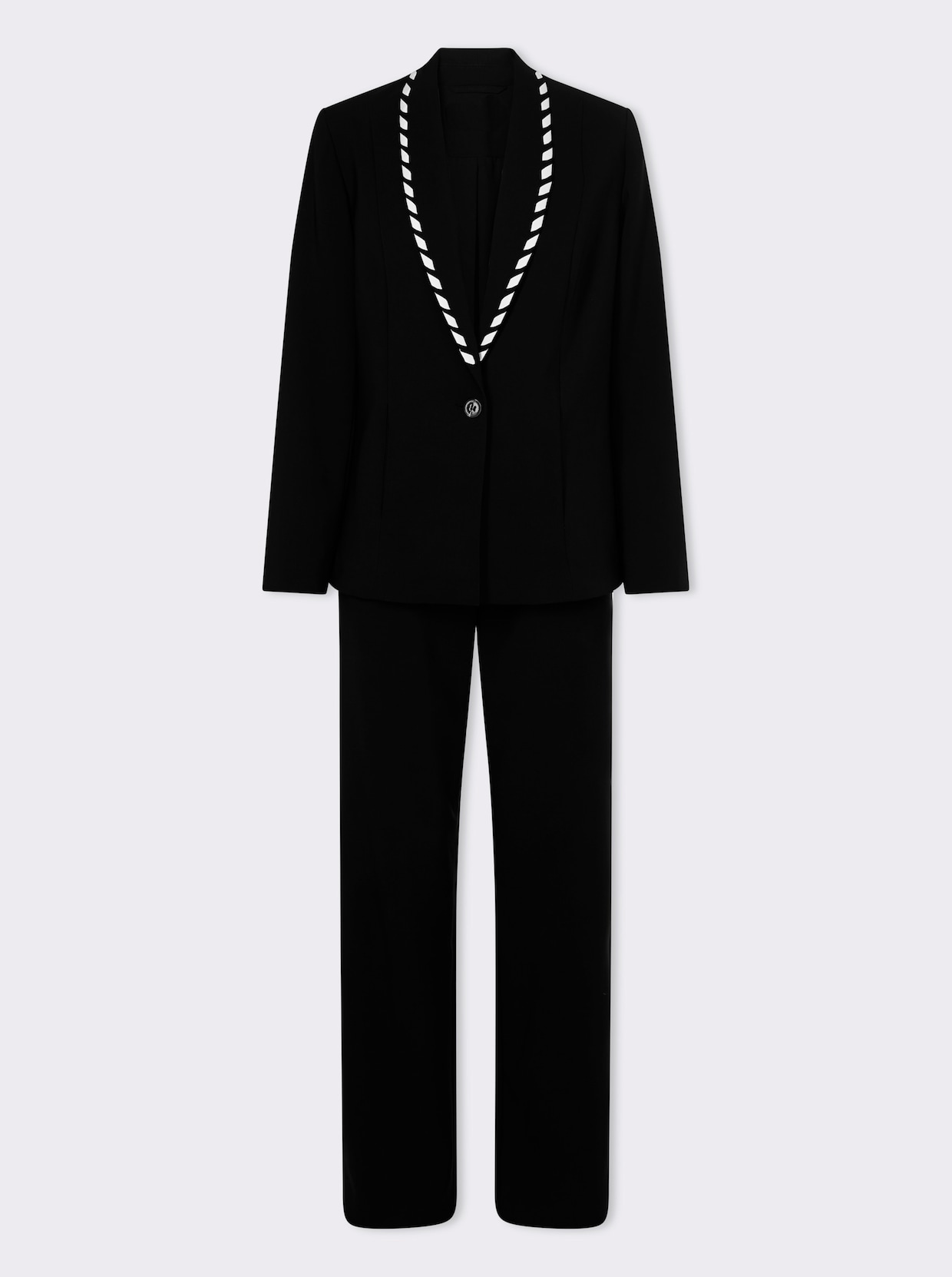 heine Tailleur pantalon - noir-écru