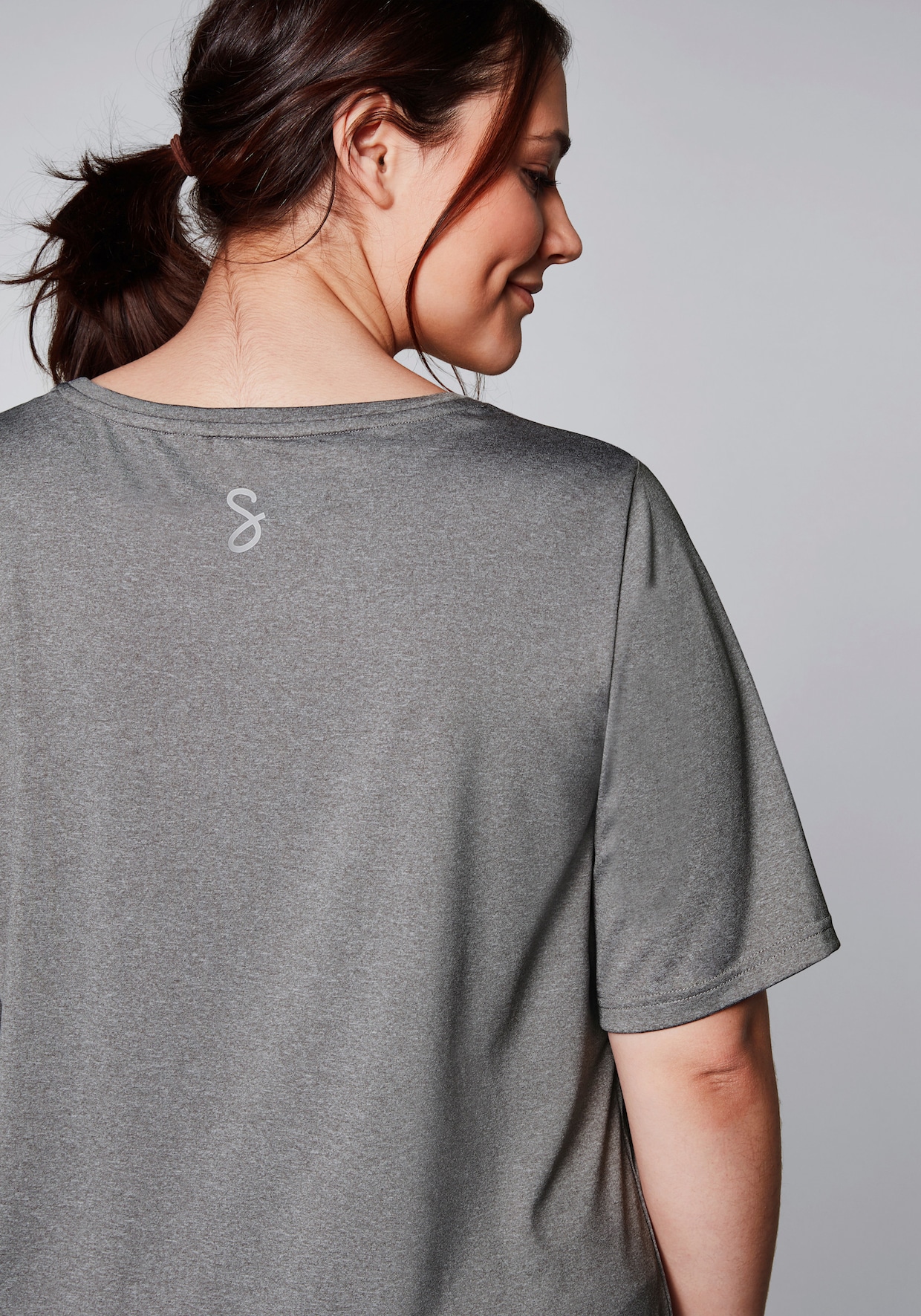 sheego Functioneel shirt - grijs gemêleerd