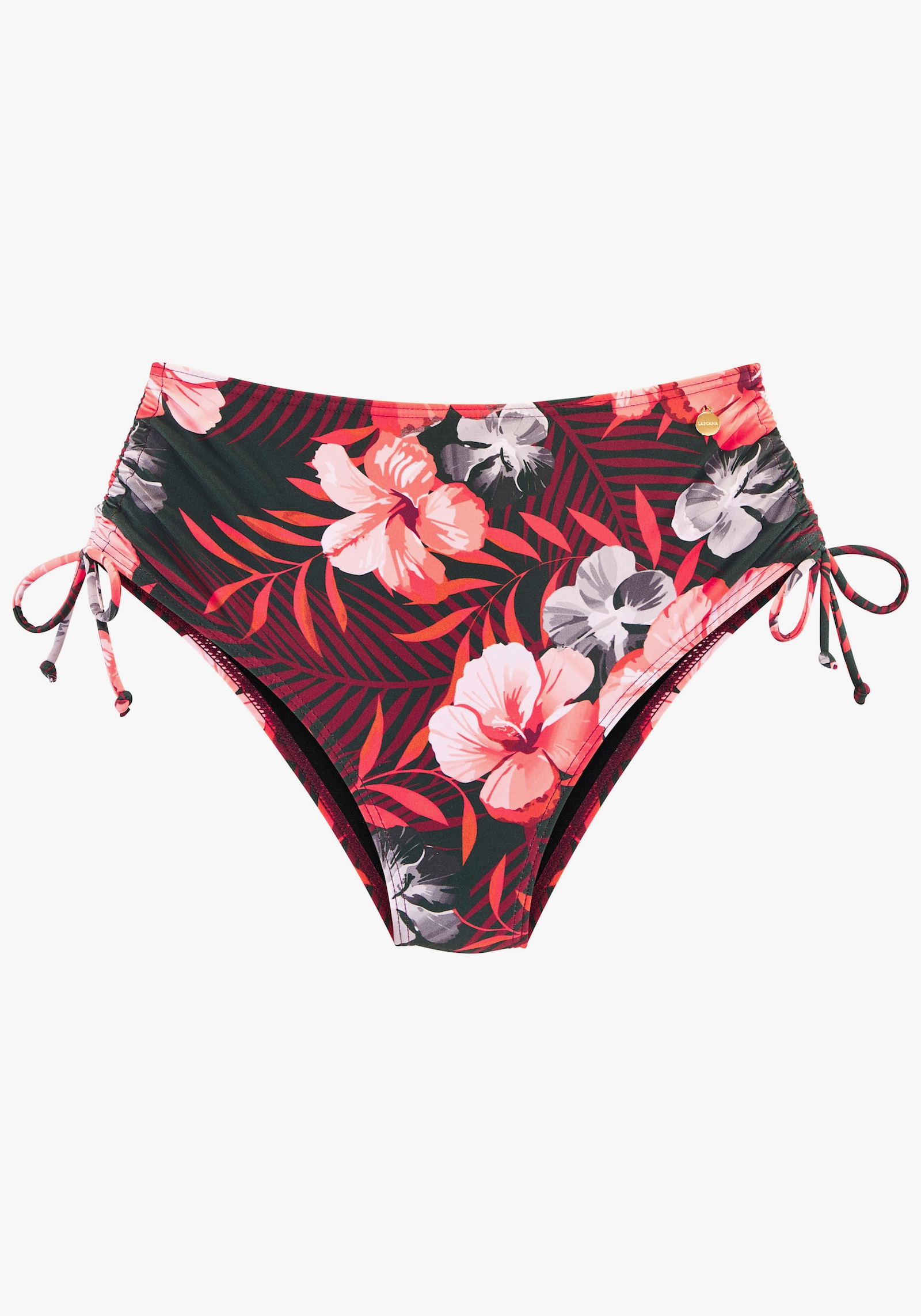 LASCANA Highwaist-Bikini-Hose - oliv-orange