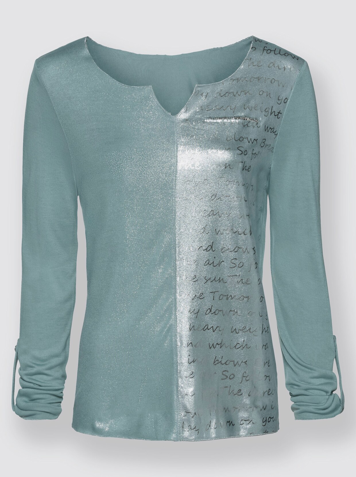 Shirt met print - winterturquoise