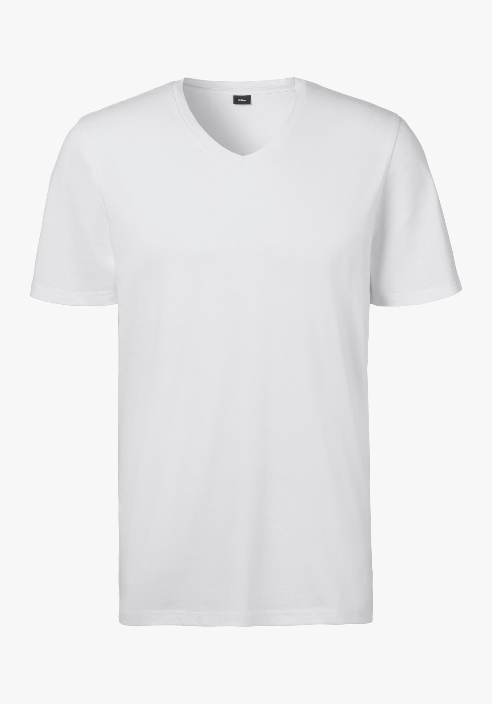 s.Oliver T-Shirt - weiss