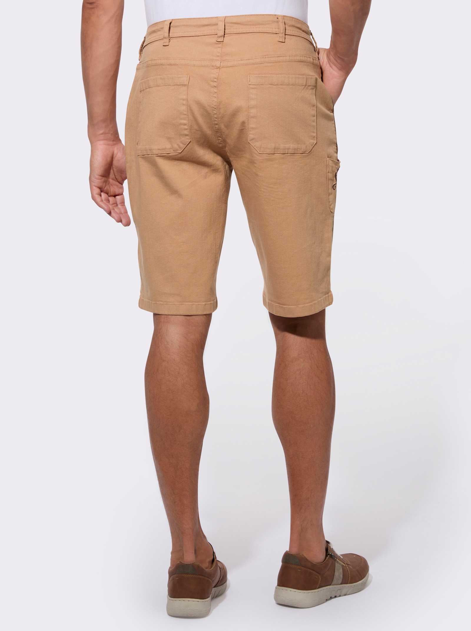 Trachtenhose mit Kontrast-Stickerei - camel