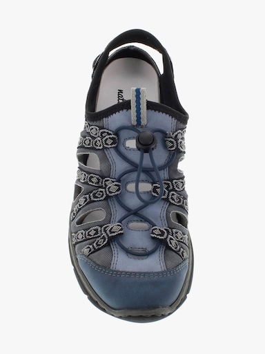 Naturläufer Slipper mit Schnellverschluss - jeansblau