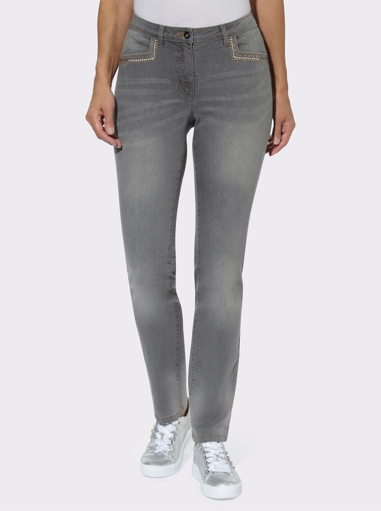 jeans - grey-denim