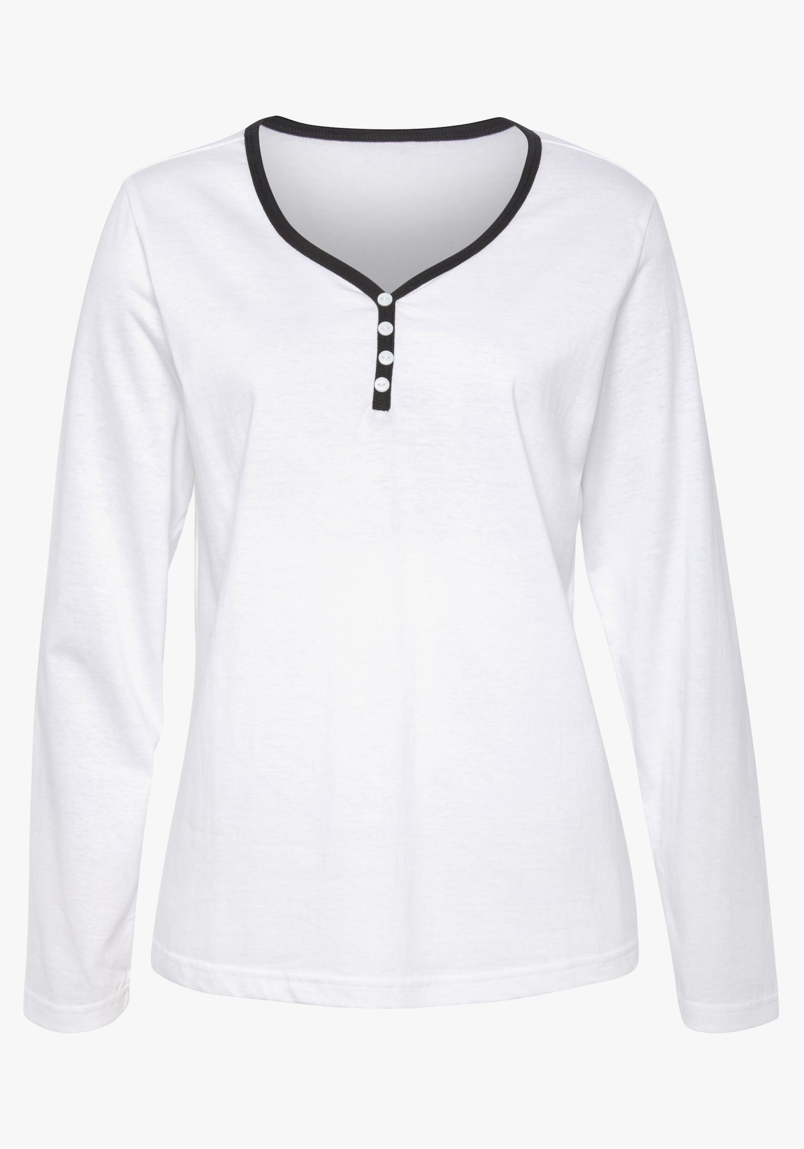 Vivance Dreams Pyjamaoberteil - weiß