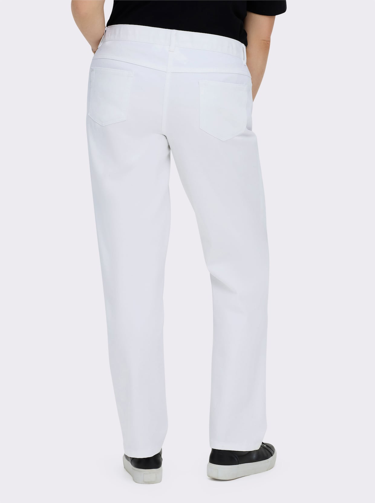 5-Pocket-Jeans gerade geschnitten - weiß