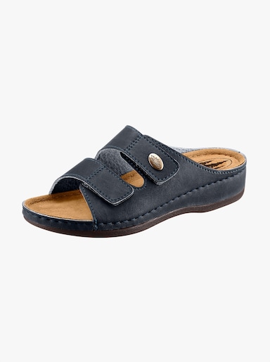 Franken Schuhe Pantofle - námořnická modrá